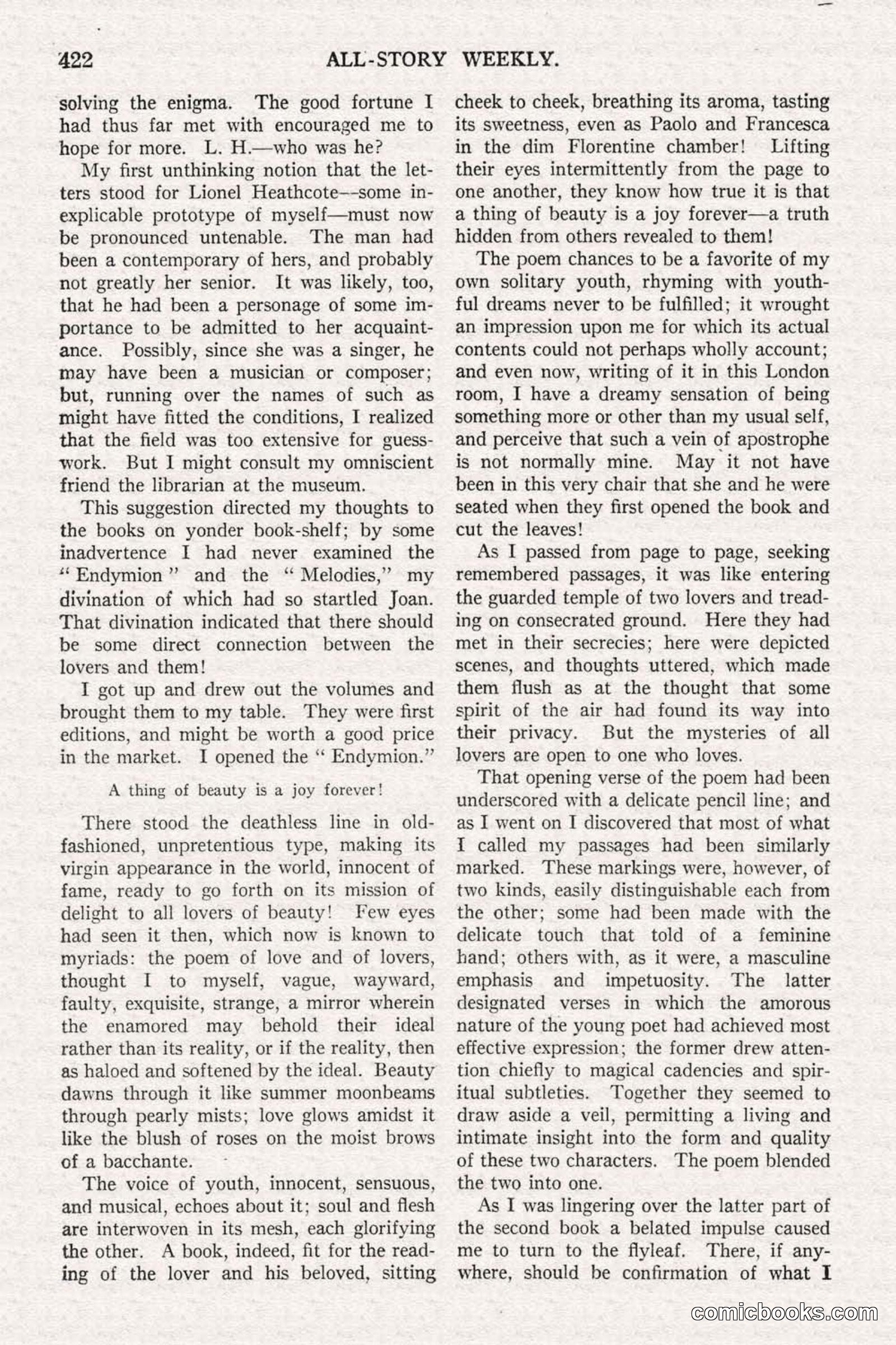 All Story Magazine, June 21, 1919 — page 80 of 188