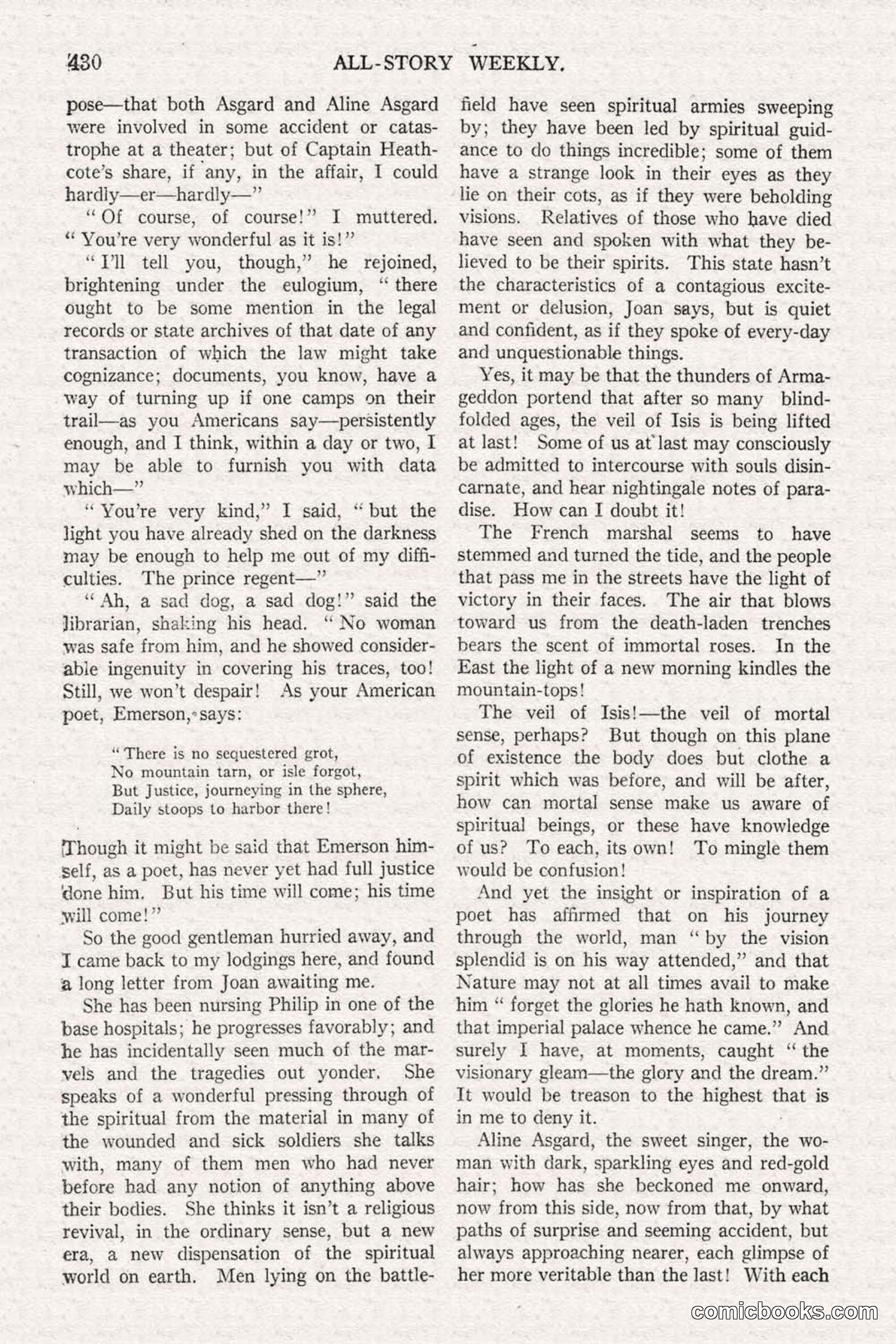 All Story Magazine, June 21, 1919 — page 88 of 188
