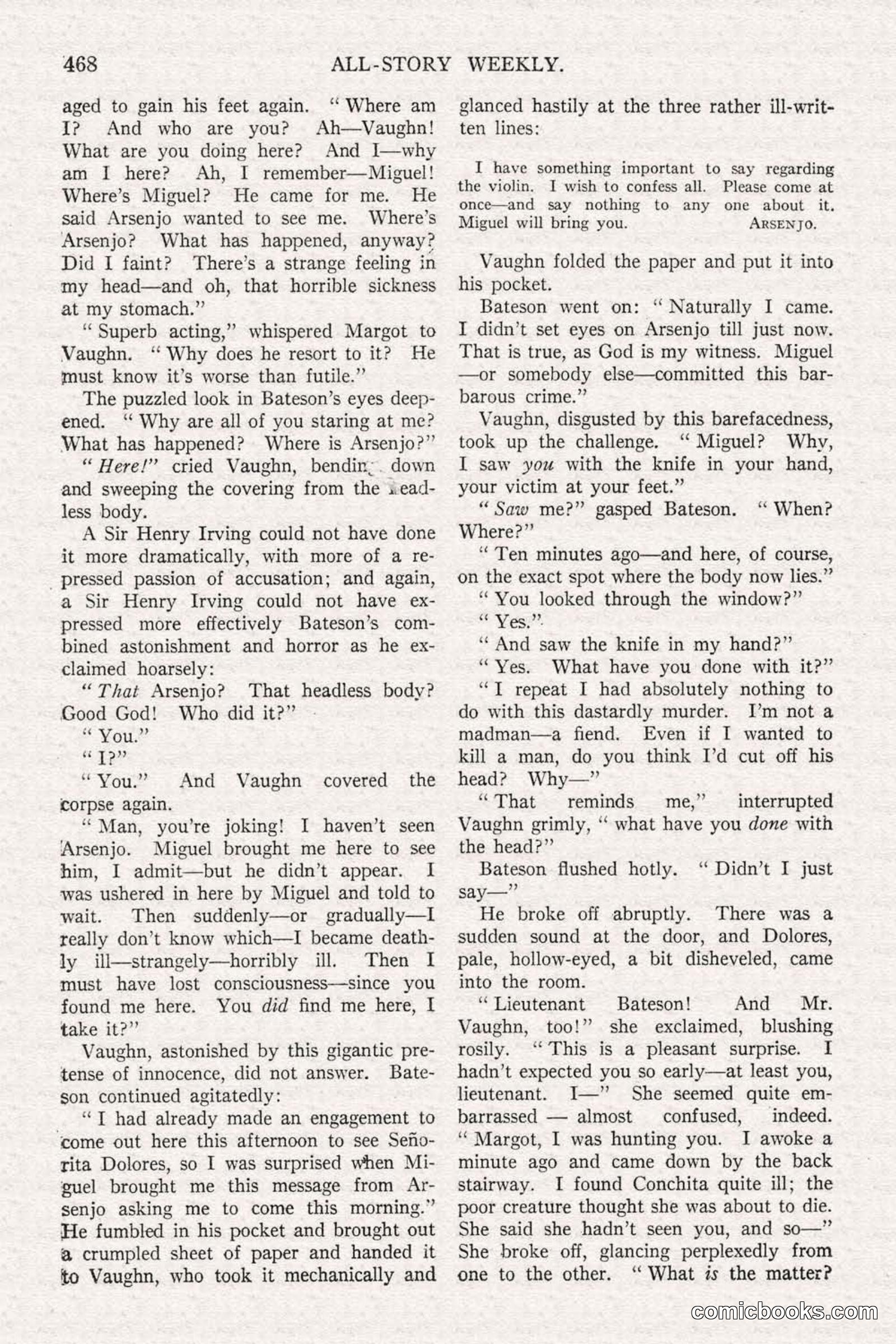 All Story Magazine, June 21, 1919 — page 126 of 188