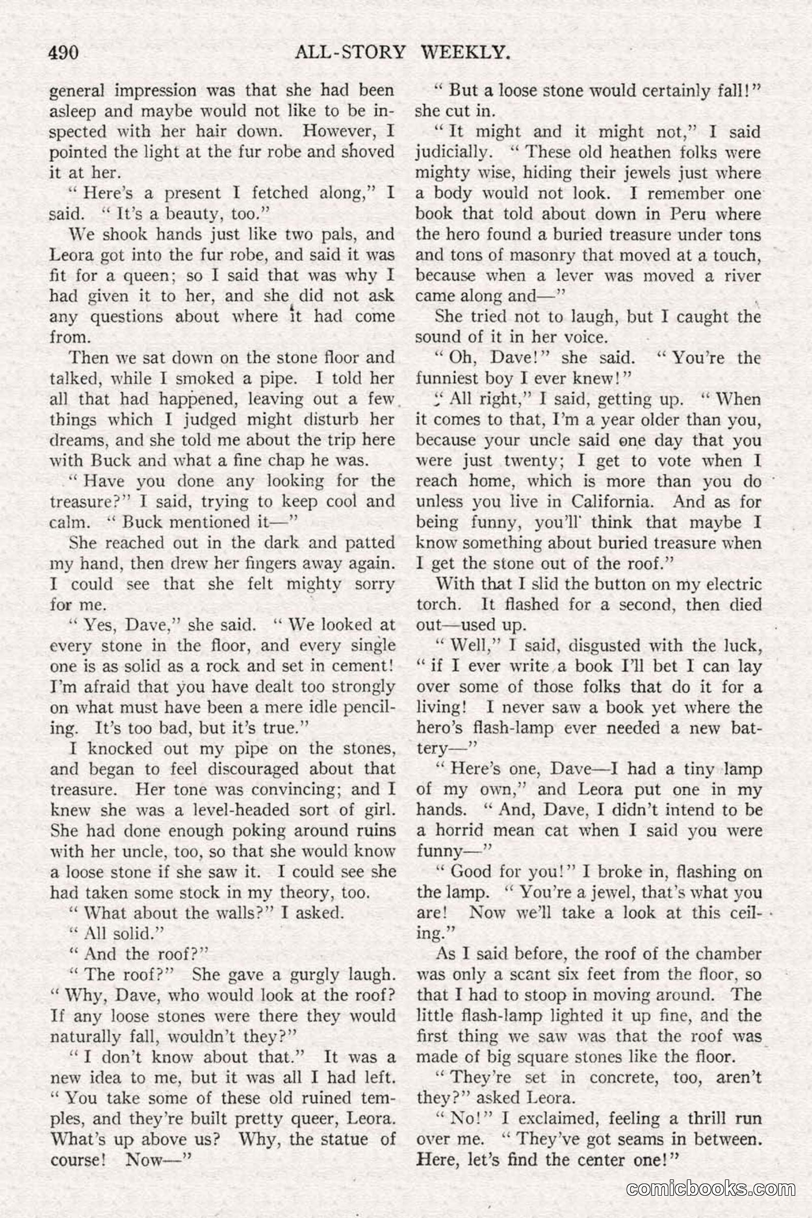 All Story Magazine, June 21, 1919 — page 148 of 188