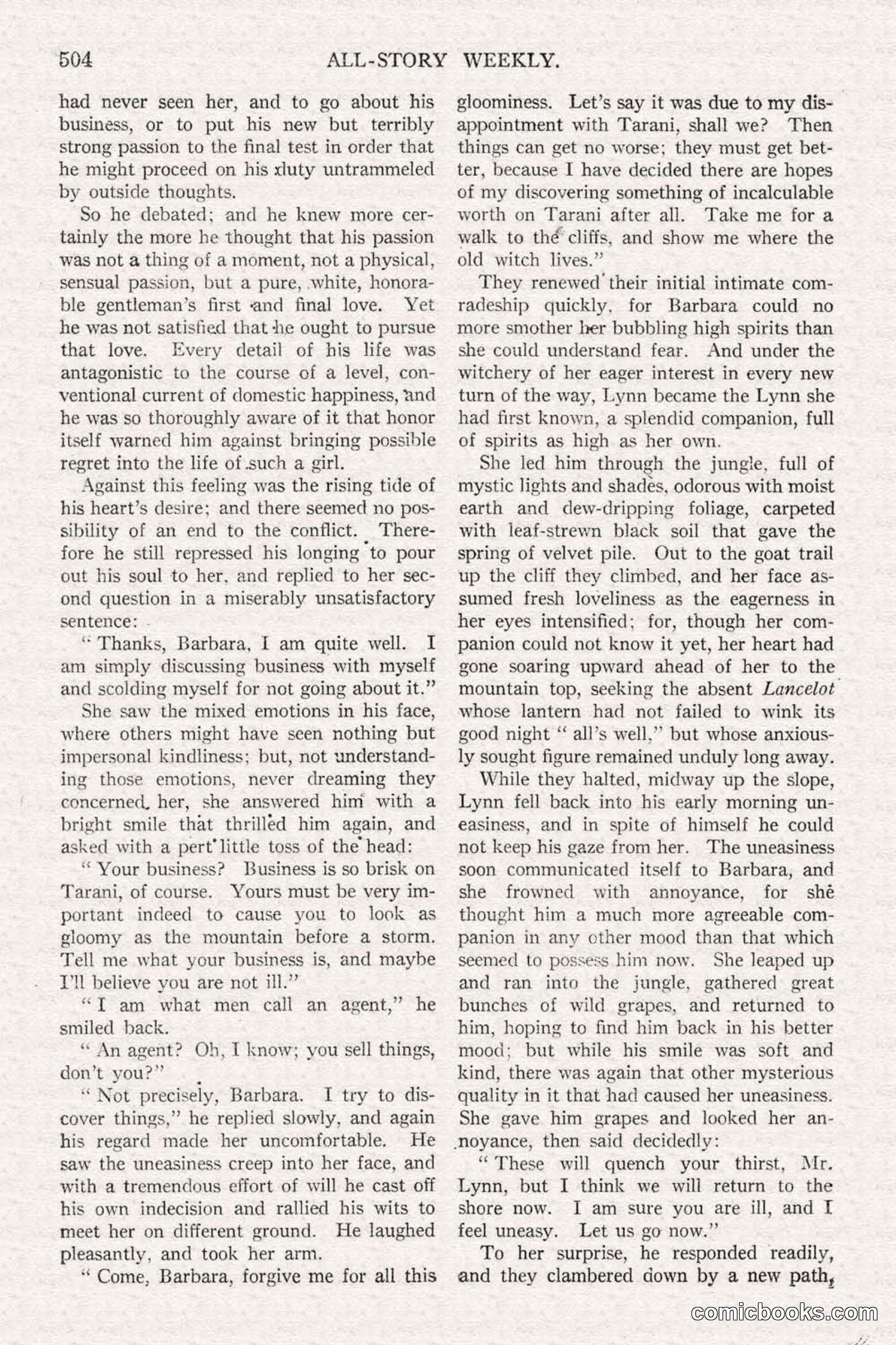 All Story Magazine, June 21, 1919 — page 162 of 188