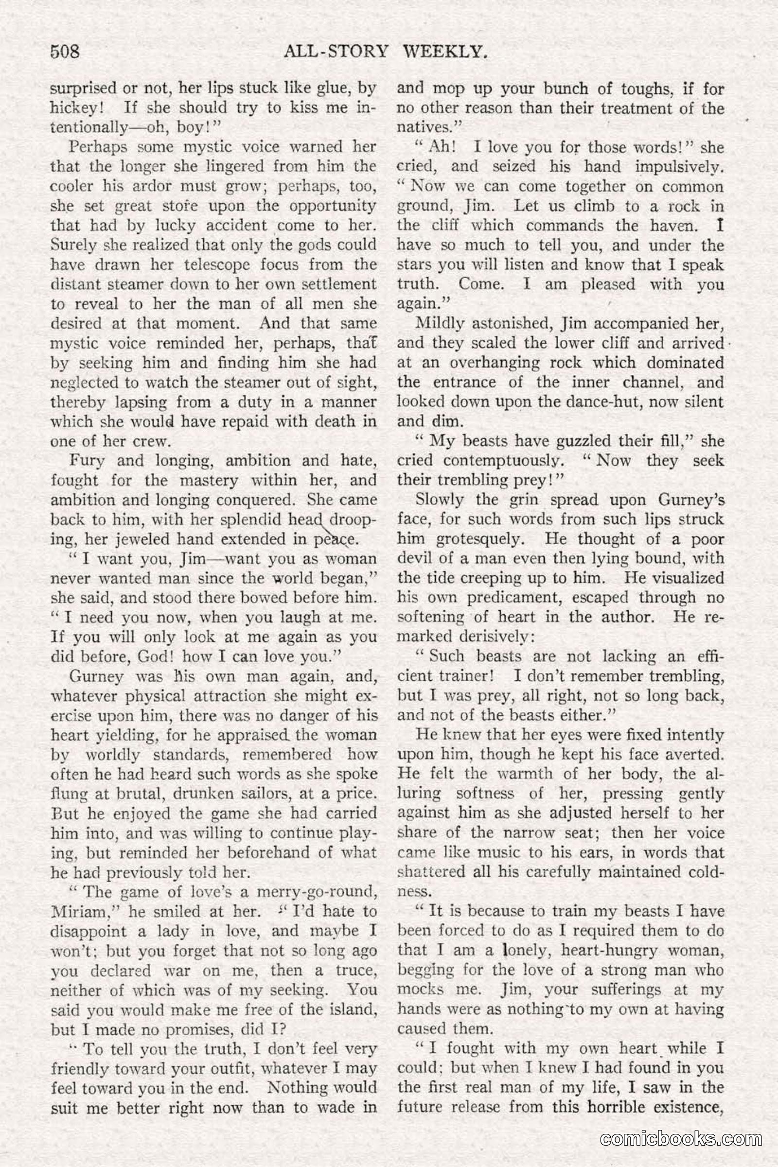 All Story Magazine, June 21, 1919 — page 166 of 188