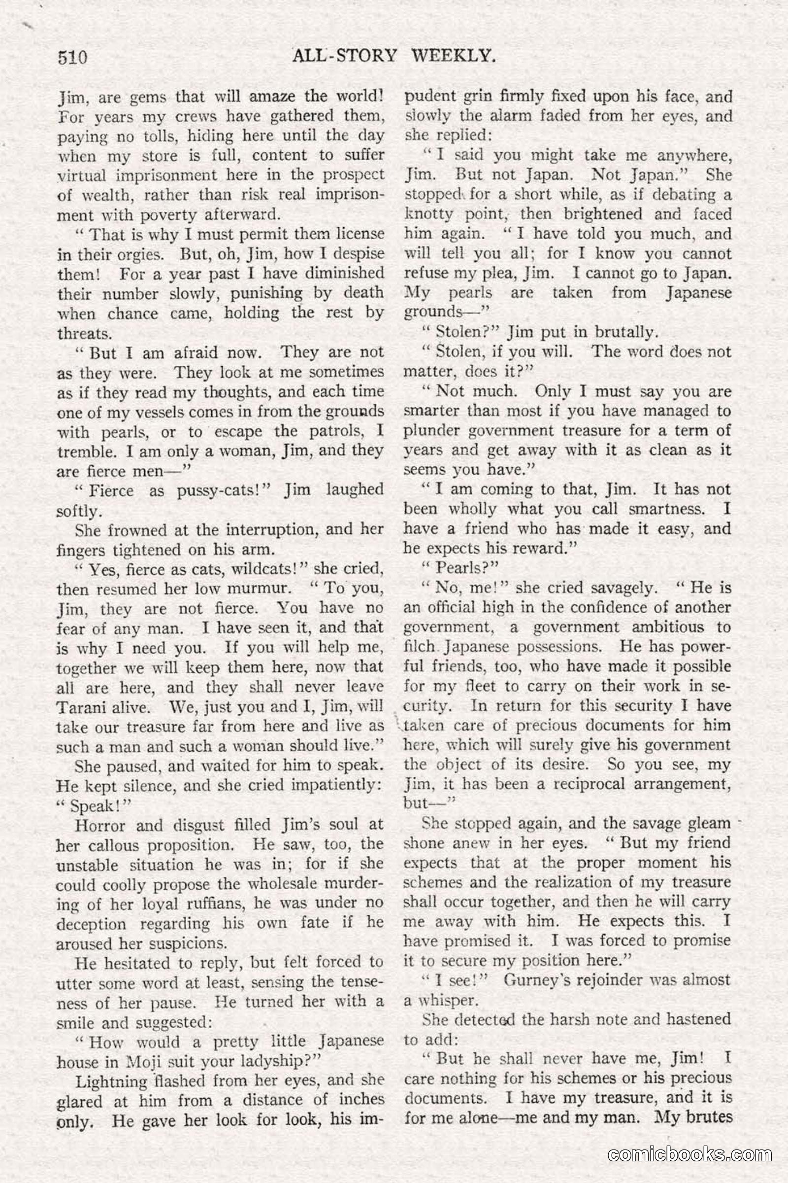 All Story Magazine, June 21, 1919 — page 168 of 188