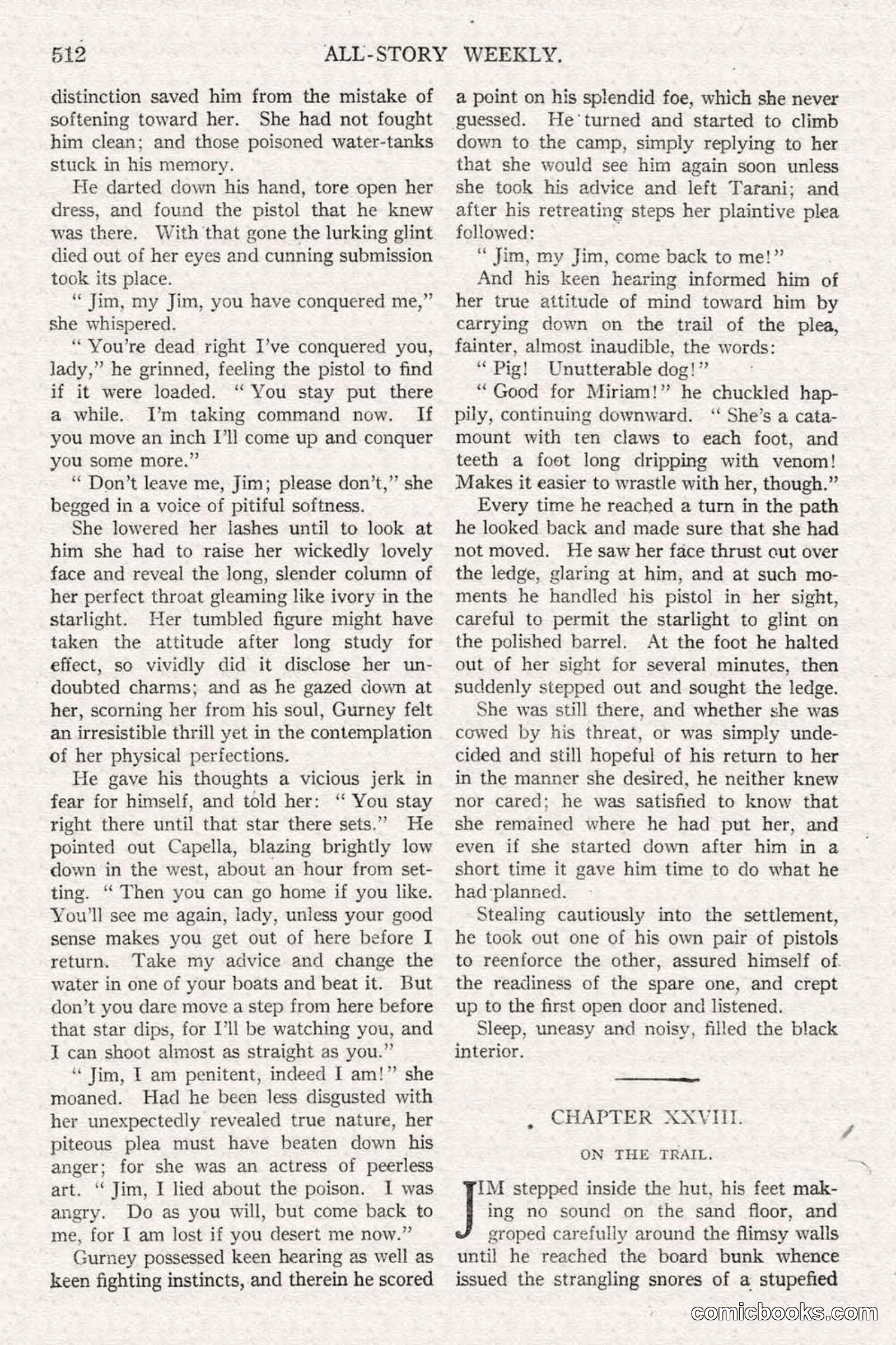 All Story Magazine, June 21, 1919 — page 170 of 188