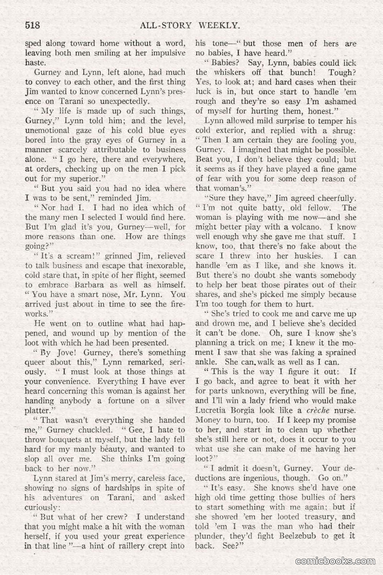 All Story Magazine, June 21, 1919 — page 176 of 188