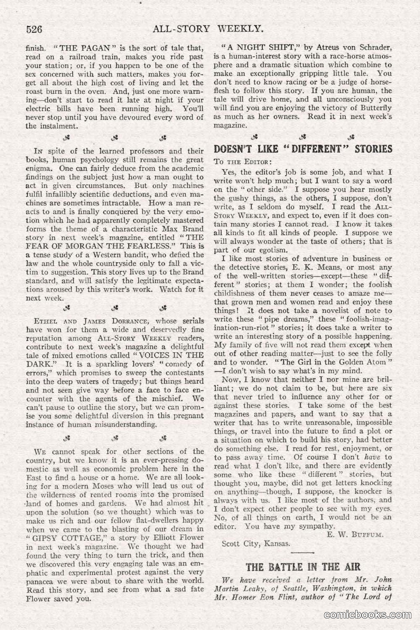 All Story Magazine, June 21, 1919 — page 184 of 188