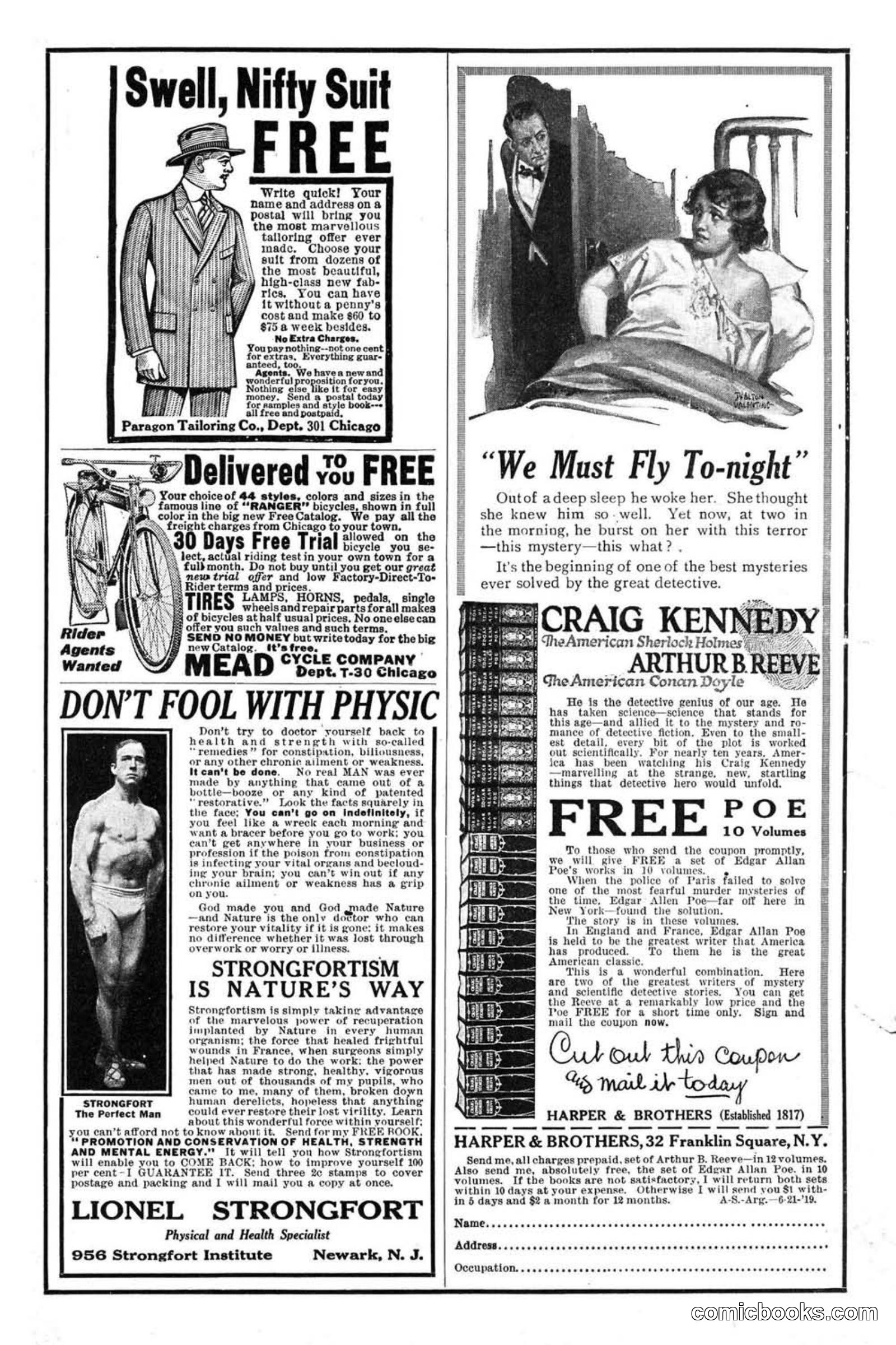 All Story Magazine, June 21, 1919 — page 187 of 188