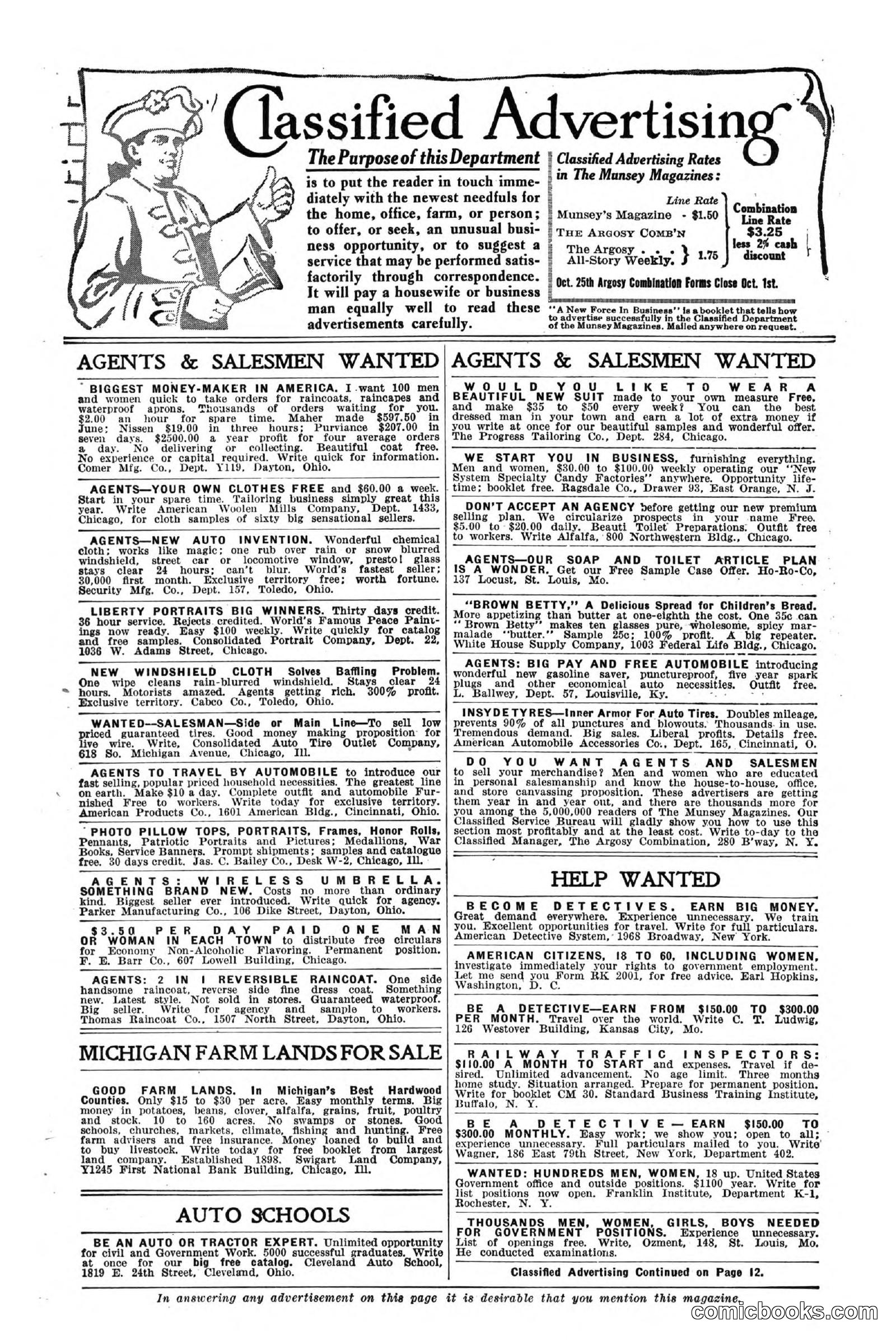All Story Magazine, October 4, 1919 — page 6 of 208