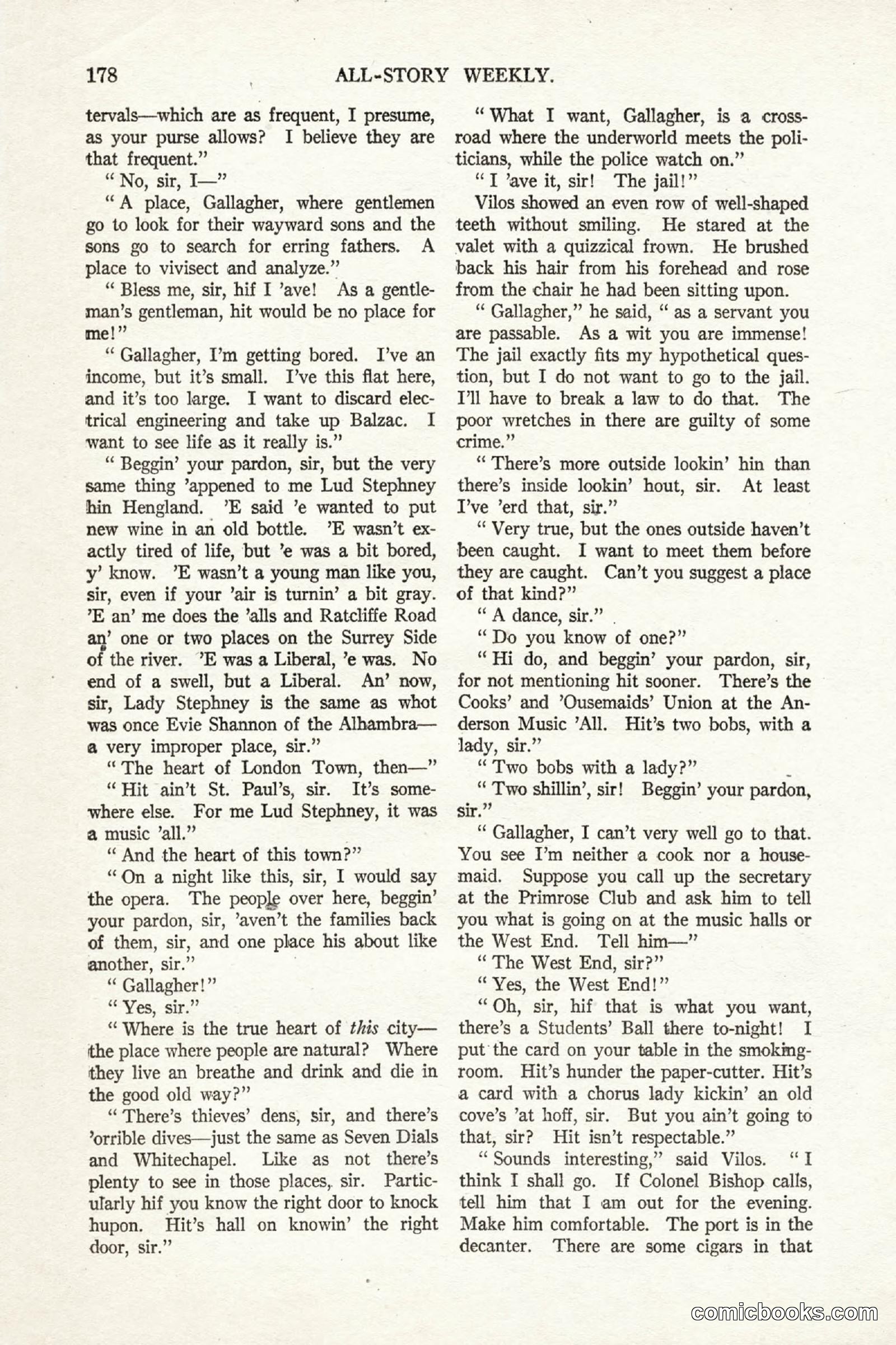 All Story Magazine, October 4, 1919 — page 16 of 208