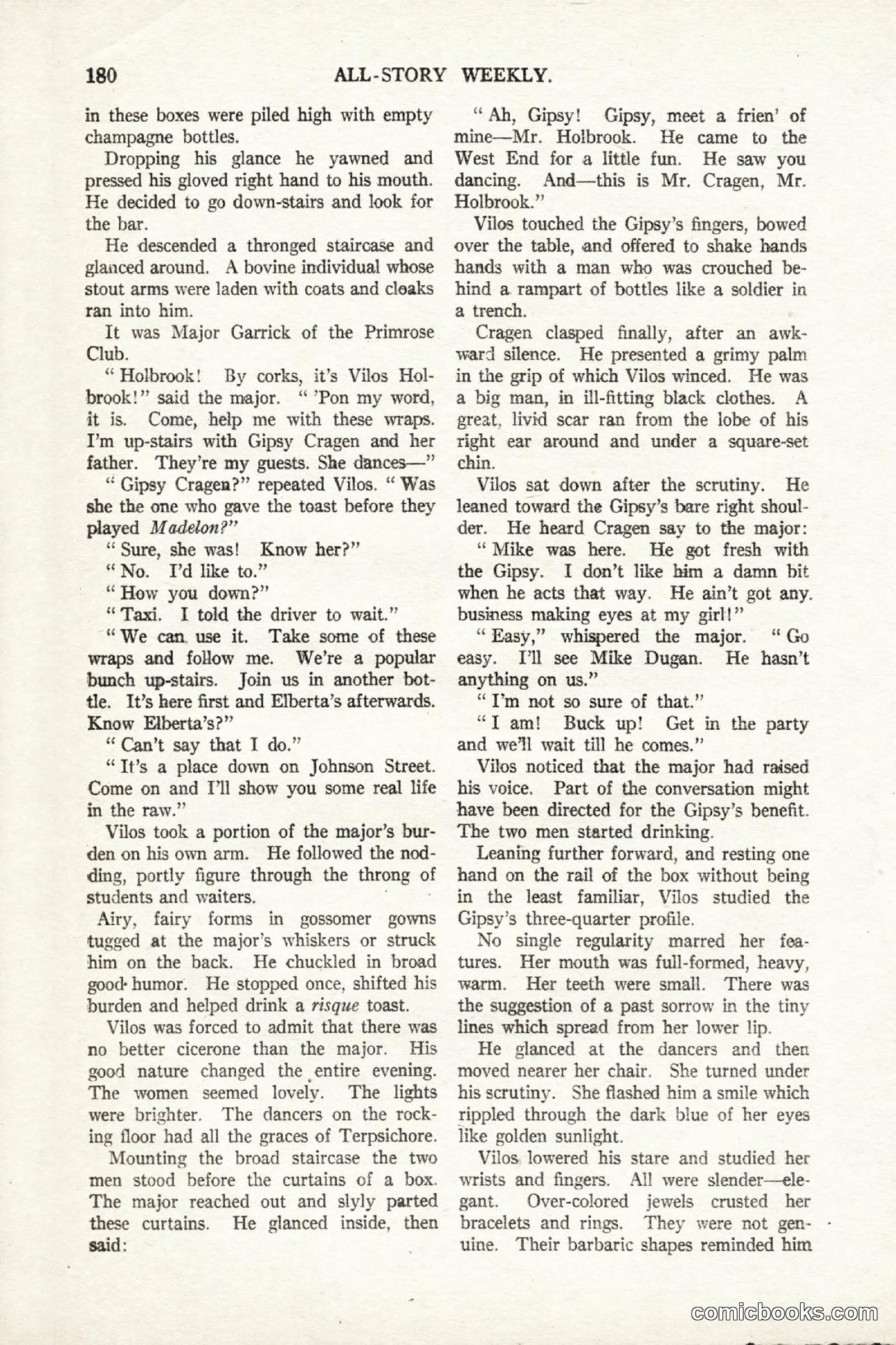 All Story Magazine, October 4, 1919 — page 18 of 208