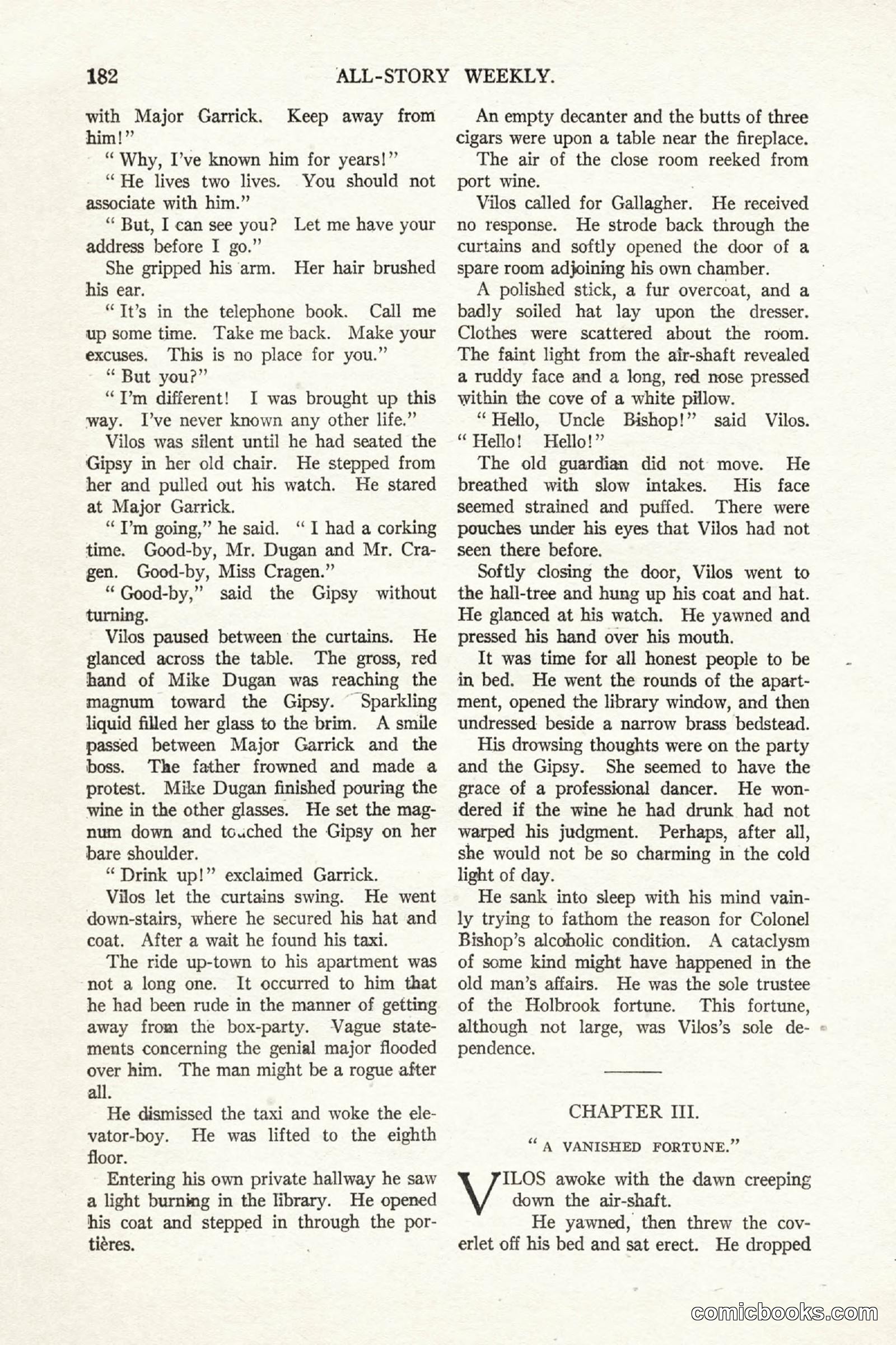All Story Magazine, October 4, 1919 — page 20 of 208