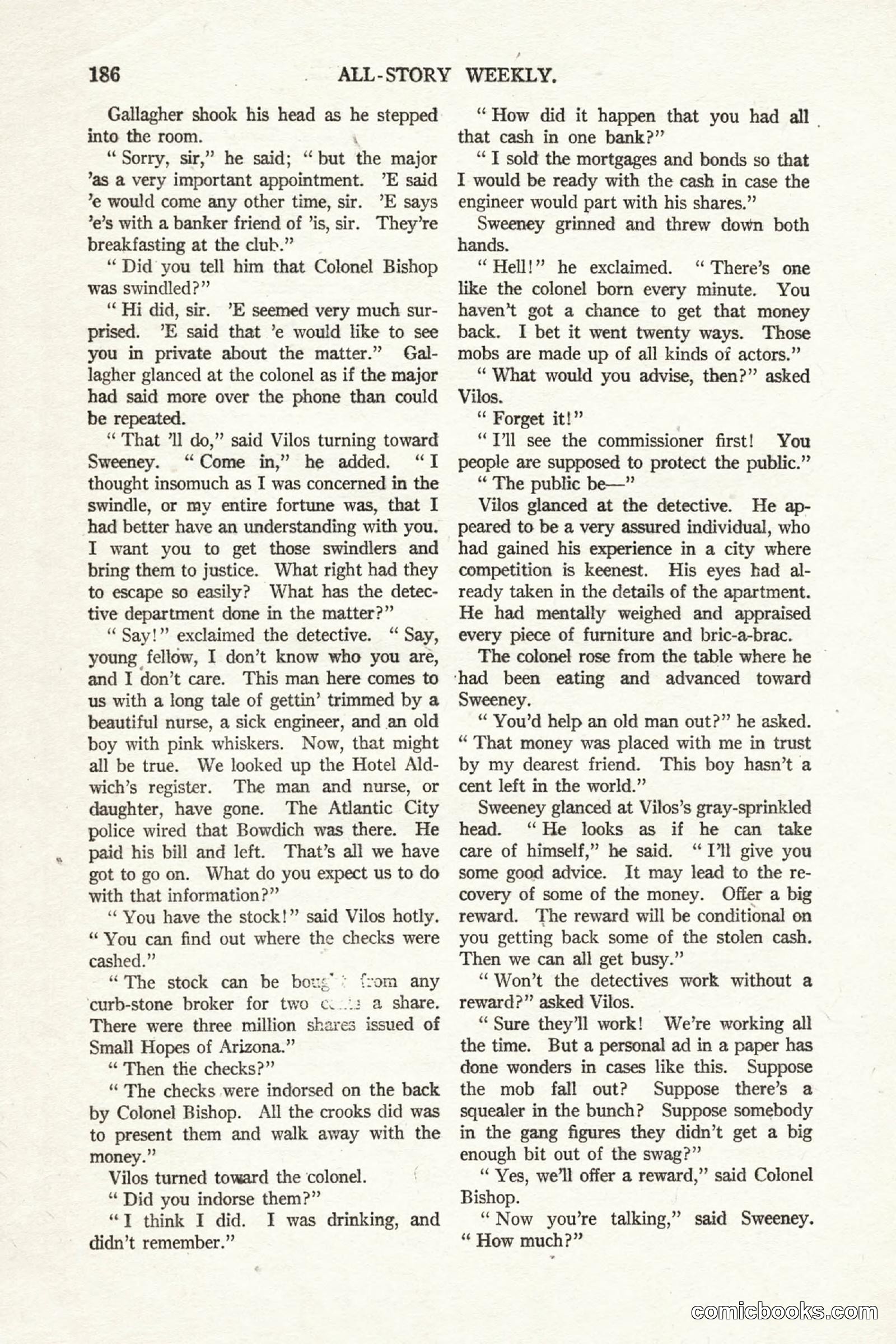 All Story Magazine, October 4, 1919 — page 24 of 208