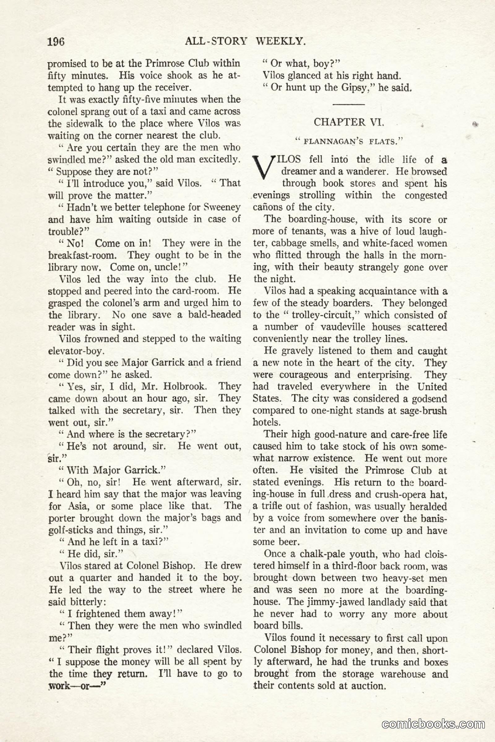 All Story Magazine, October 4, 1919 — page 34 of 208