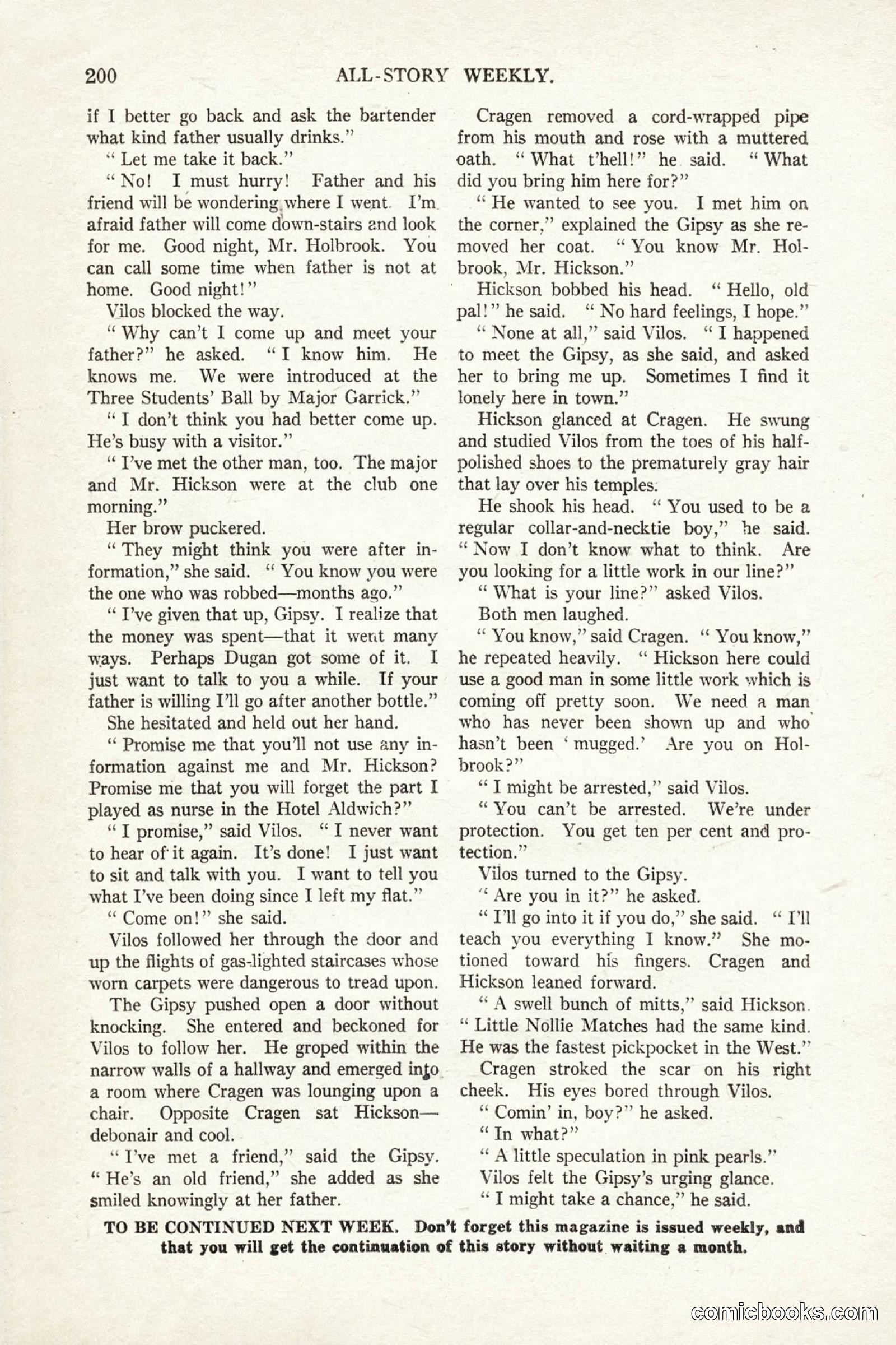 All Story Magazine, October 4, 1919 — page 38 of 208