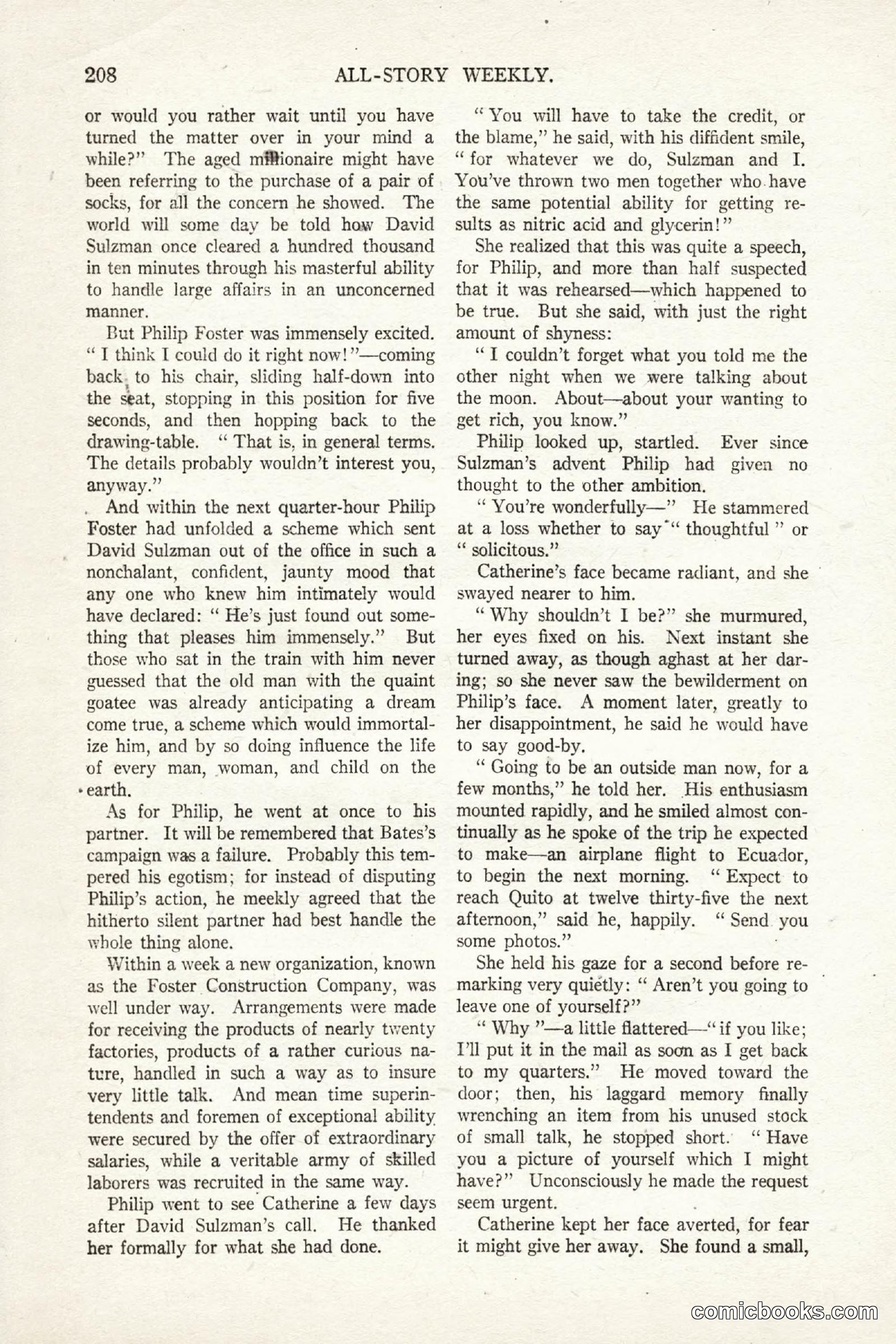 All Story Magazine, October 4, 1919 — page 46 of 208