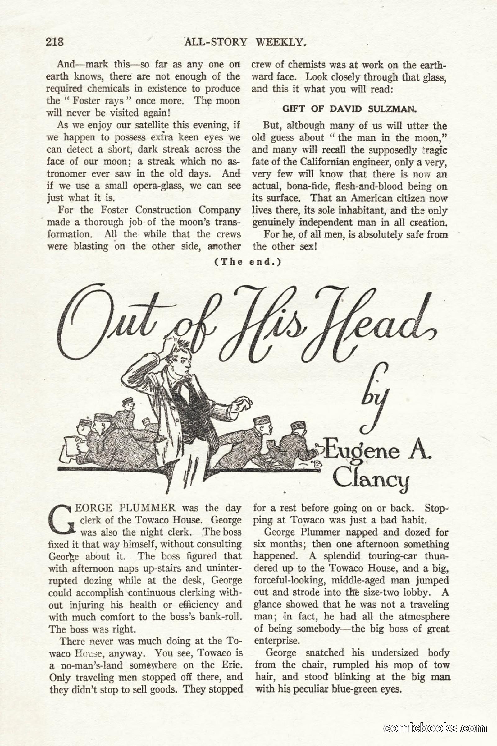 All Story Magazine, October 4, 1919 — page 56 of 208