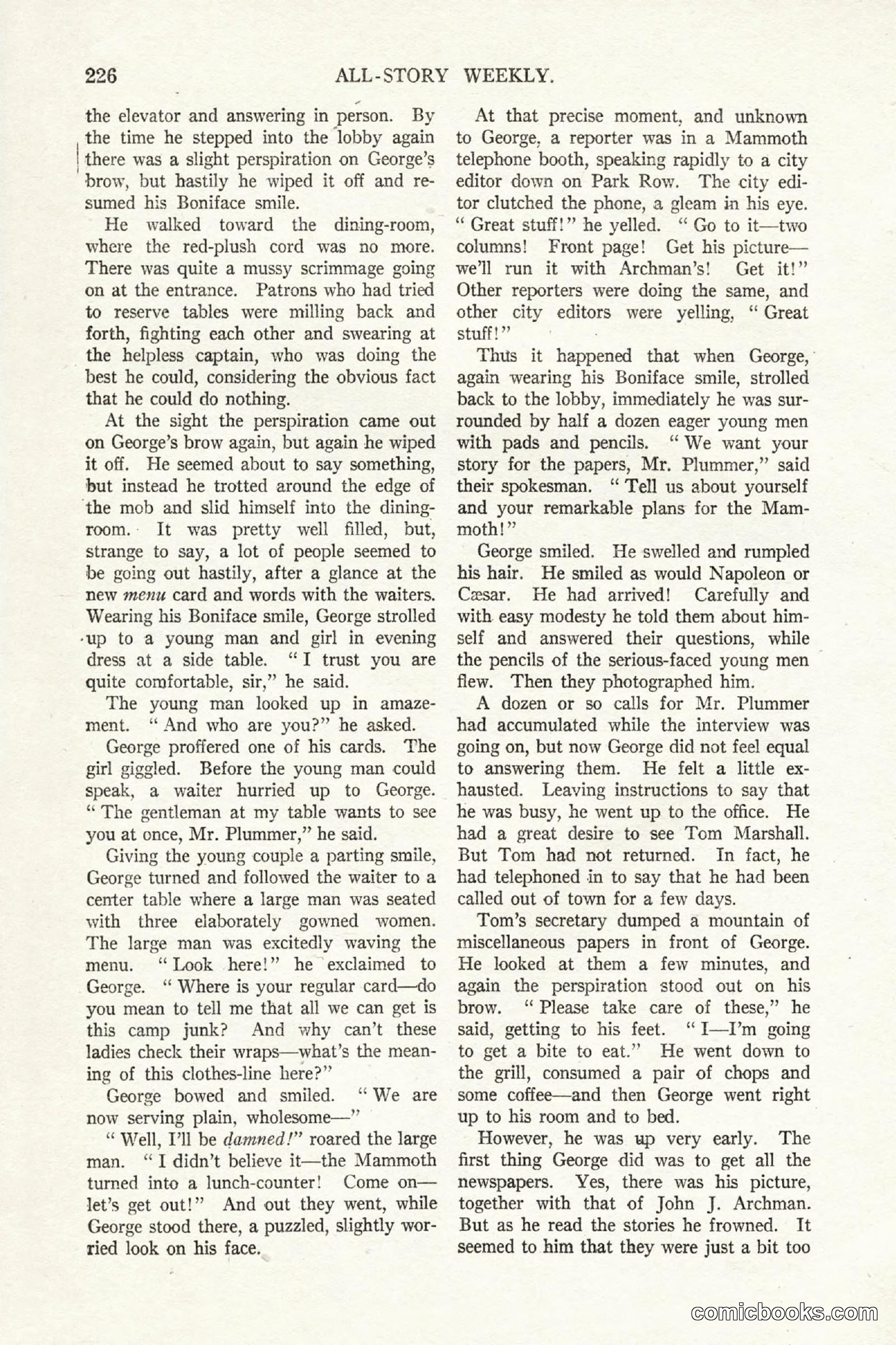 All Story Magazine, October 4, 1919 — page 64 of 208