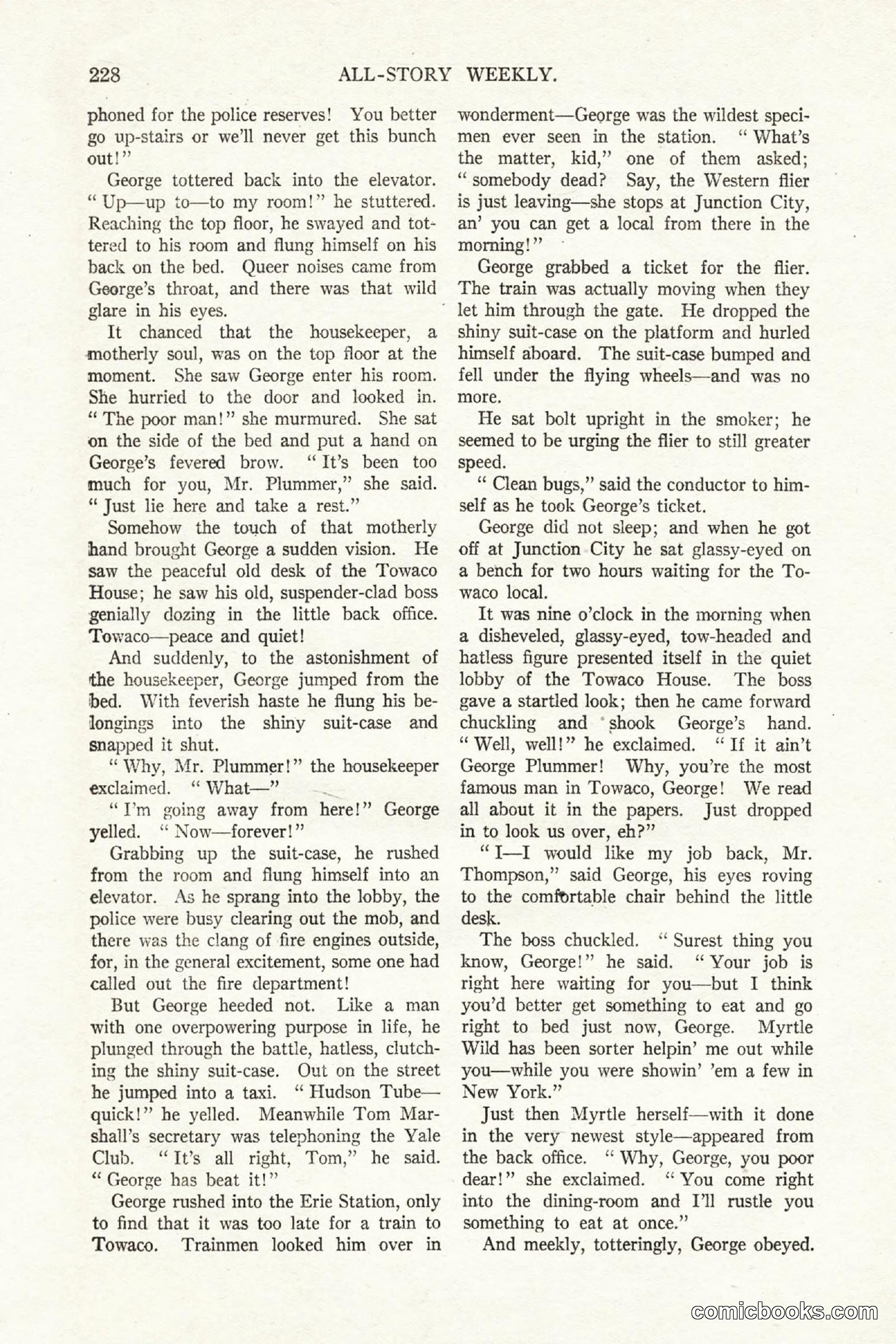 All Story Magazine, October 4, 1919 — page 66 of 208