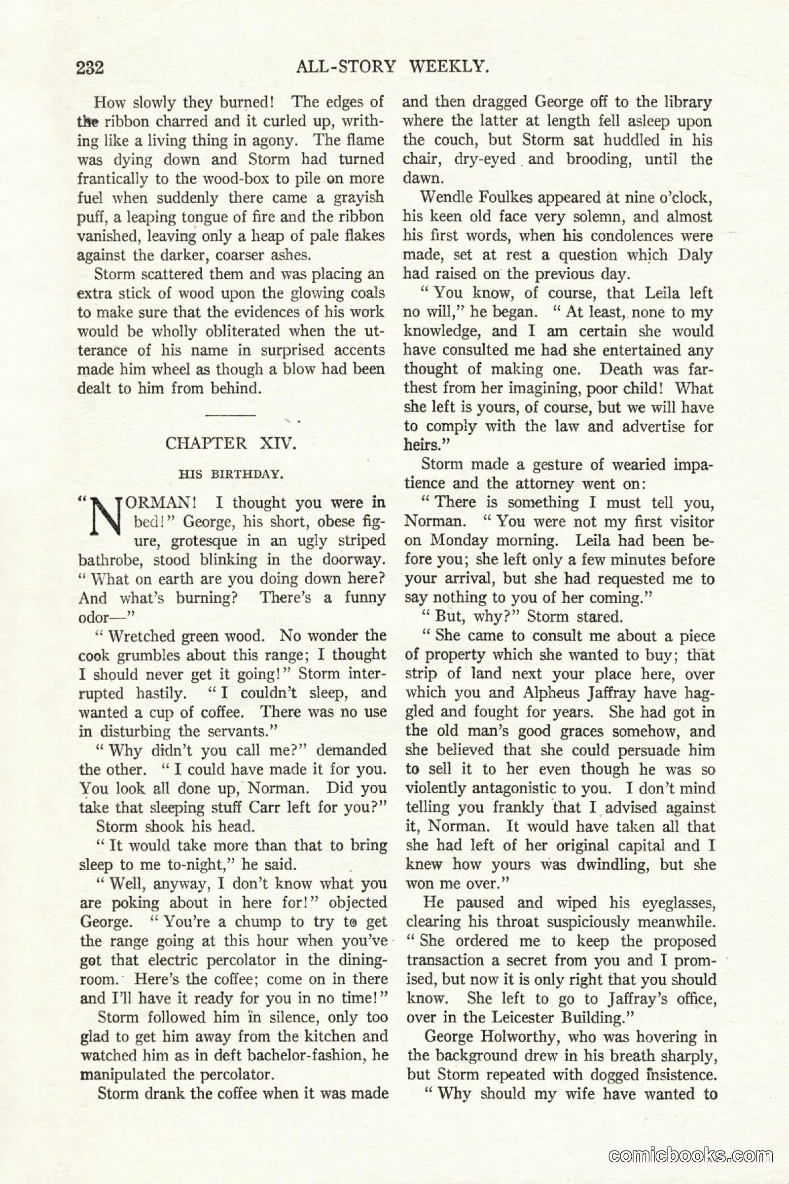 All Story Magazine, October 4, 1919 — page 70 of 208