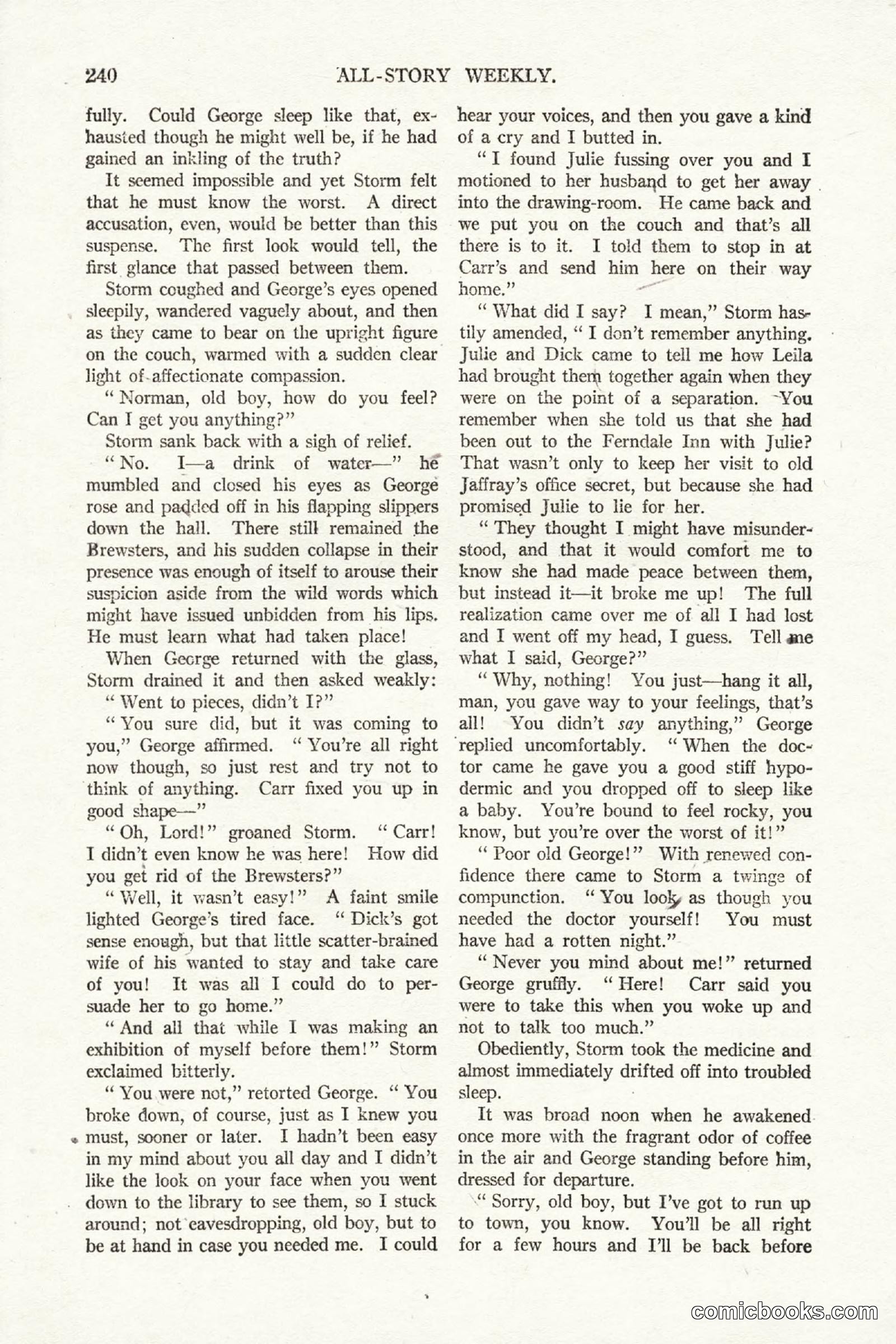 All Story Magazine, October 4, 1919 — page 78 of 208