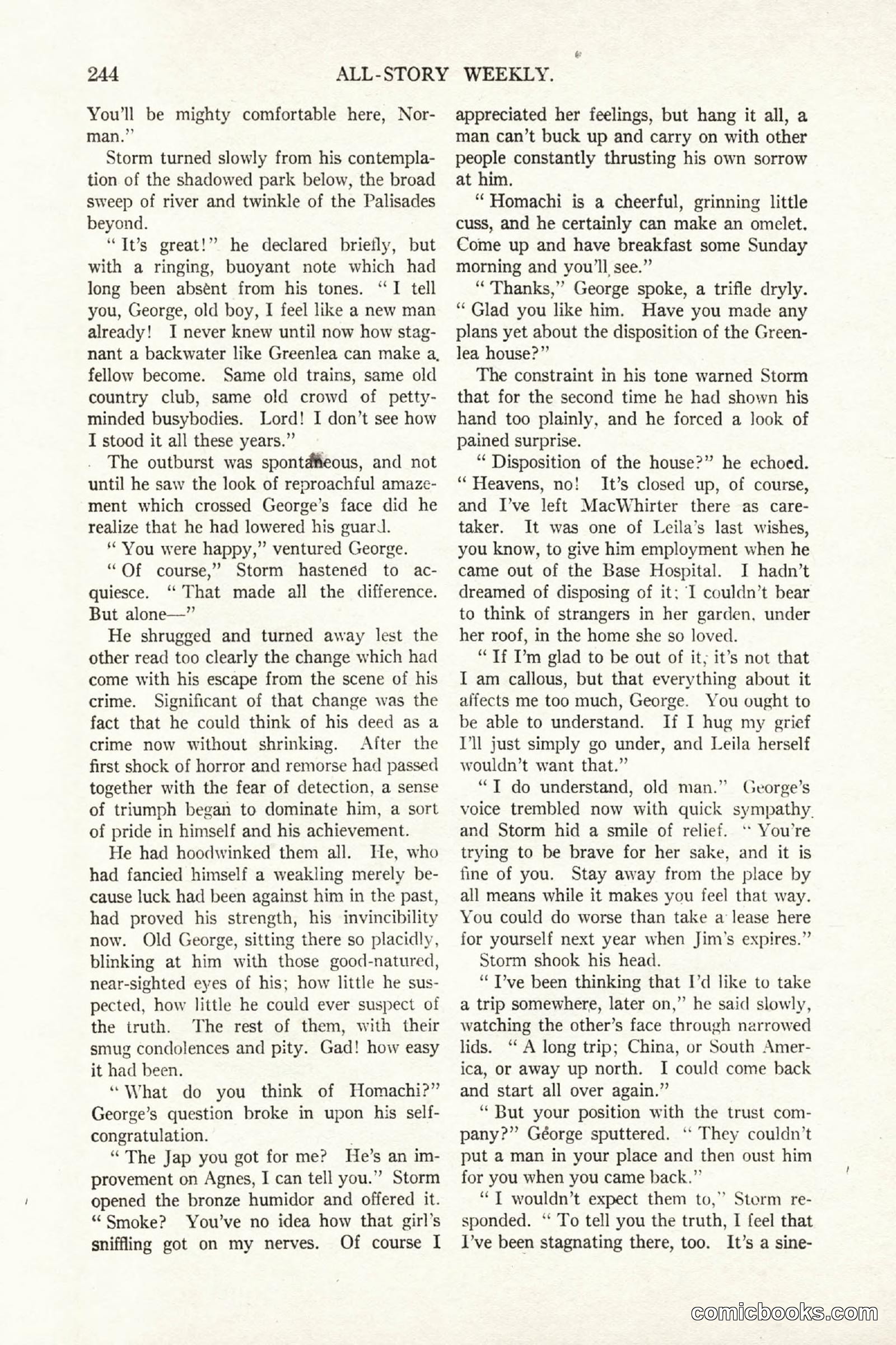 All Story Magazine, October 4, 1919 — page 82 of 208