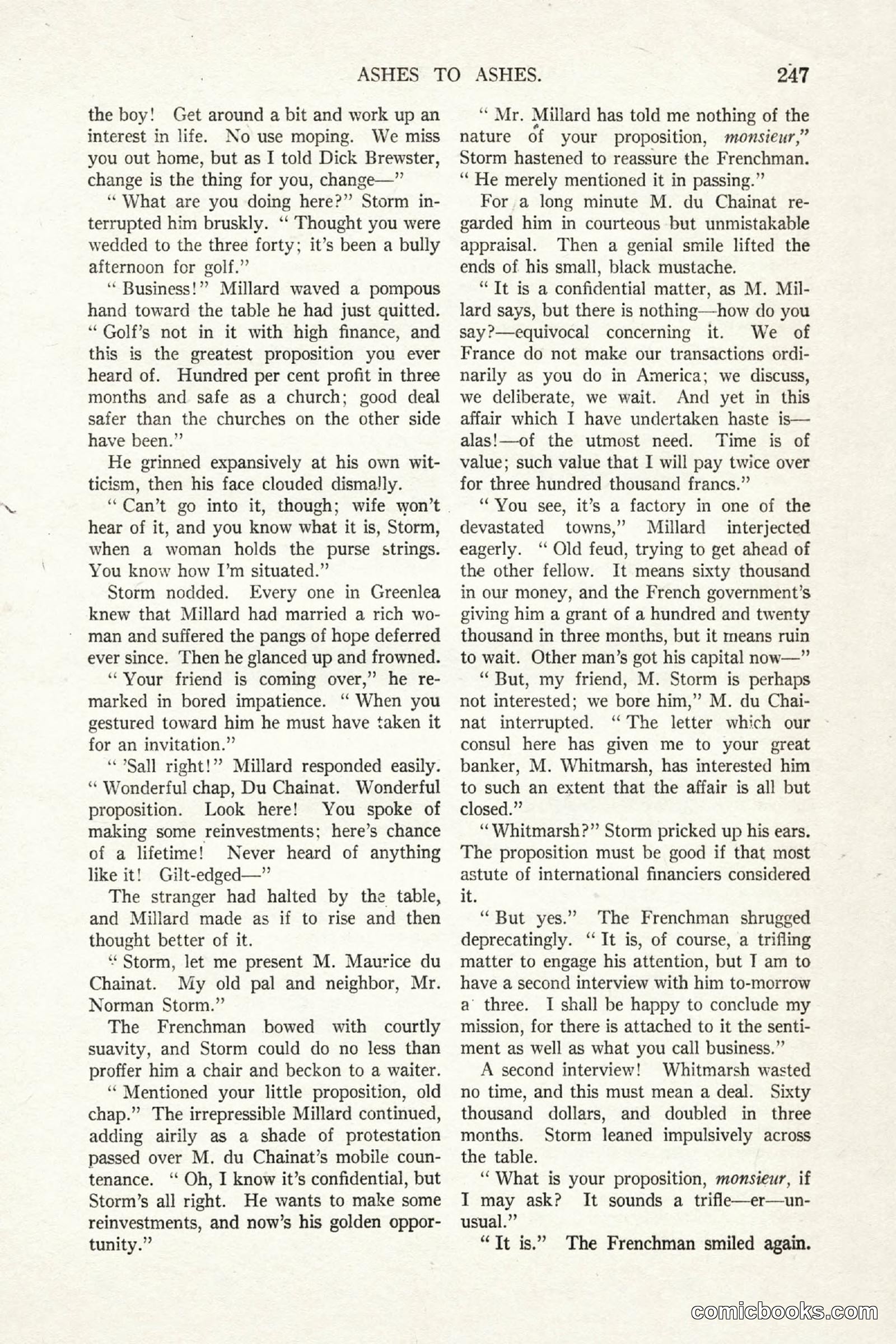 All Story Magazine, October 4, 1919 — page 85 of 208