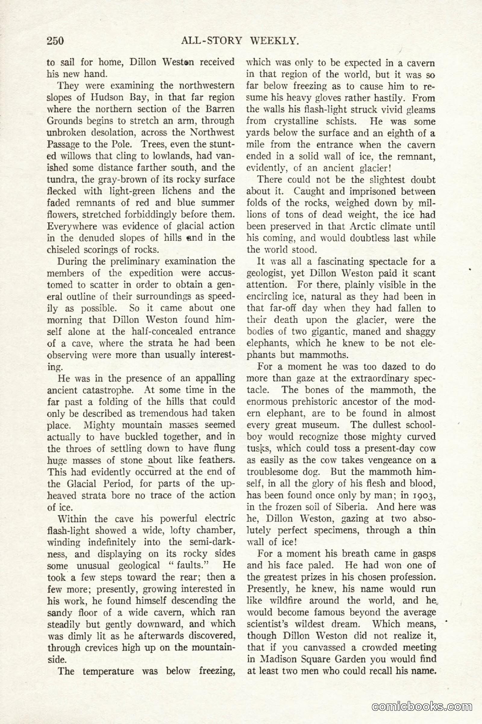 All Story Magazine, October 4, 1919 — page 88 of 208