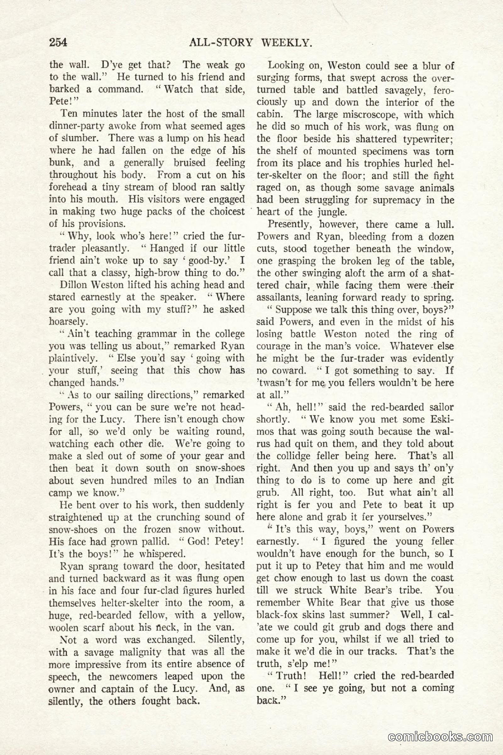 All Story Magazine, October 4, 1919 — page 92 of 208