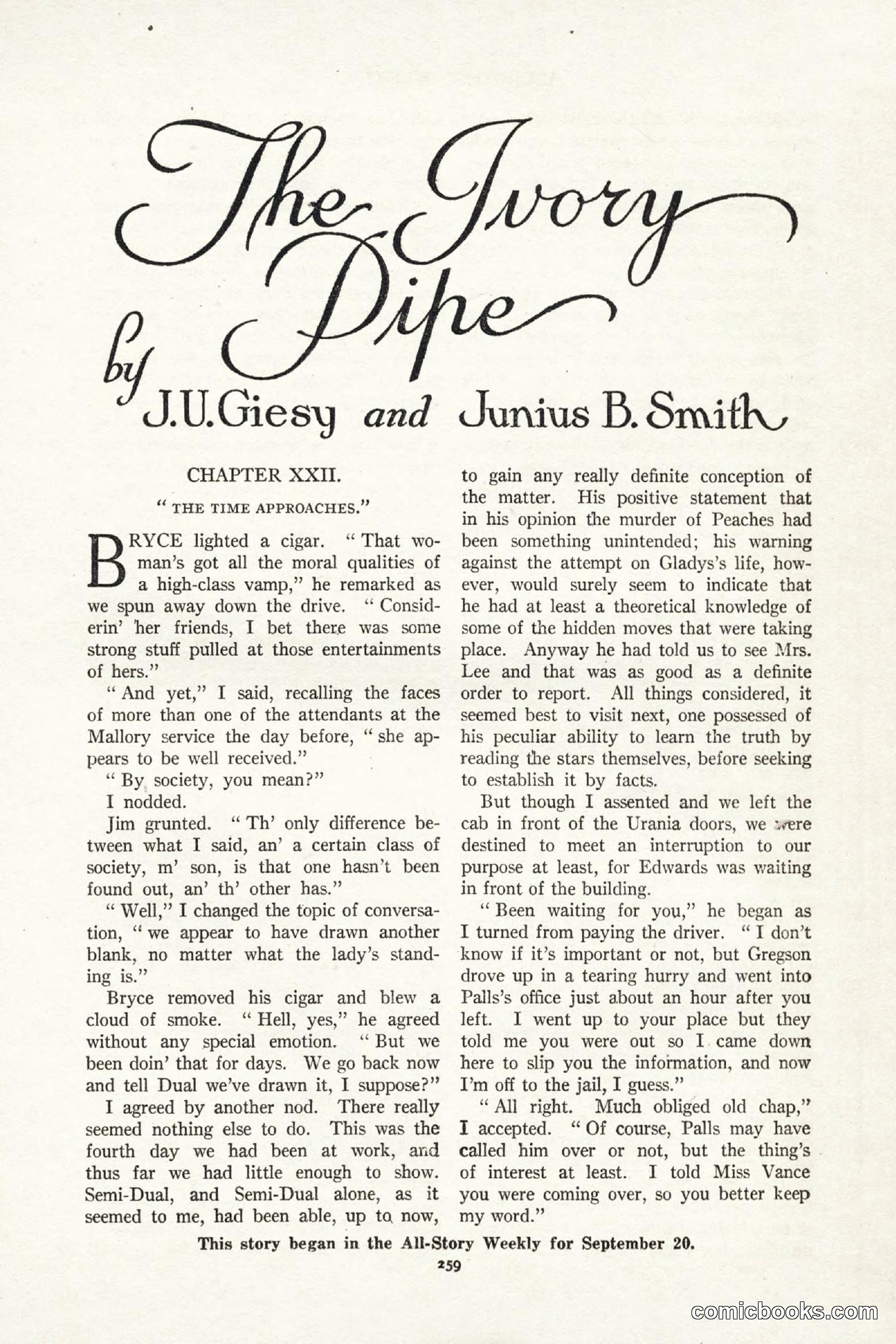 All Story Magazine, October 4, 1919 — page 97 of 208