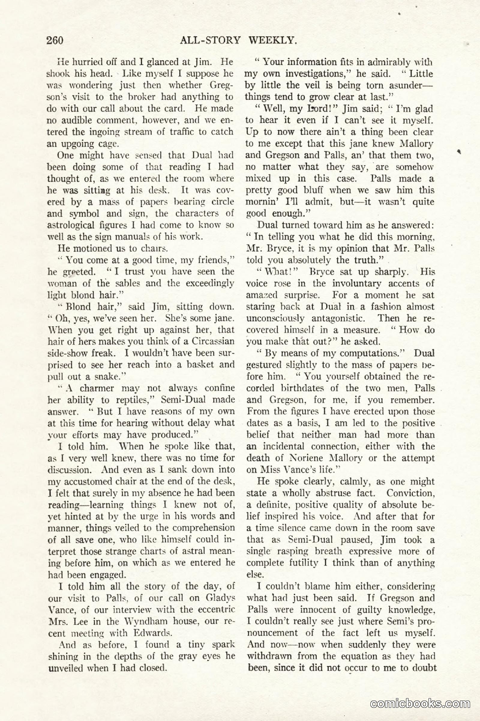 All Story Magazine, October 4, 1919 — page 98 of 208