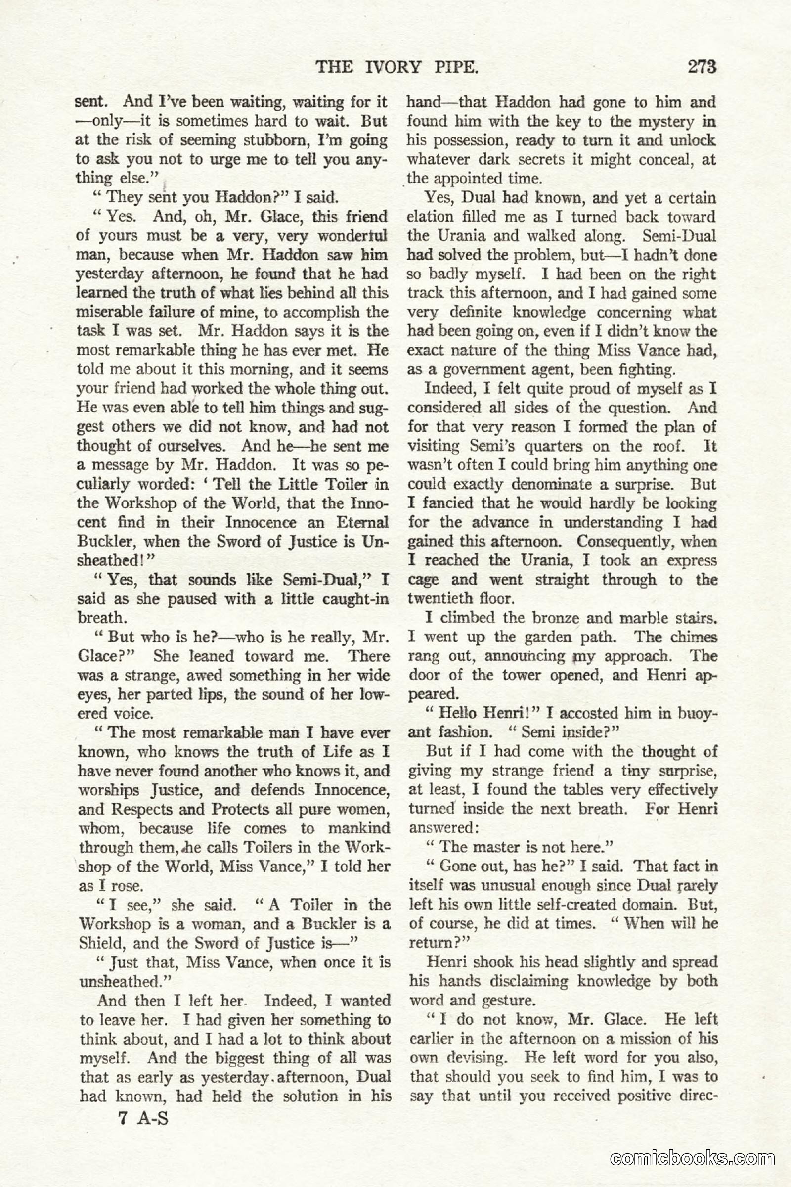 All Story Magazine, October 4, 1919 — page 111 of 208