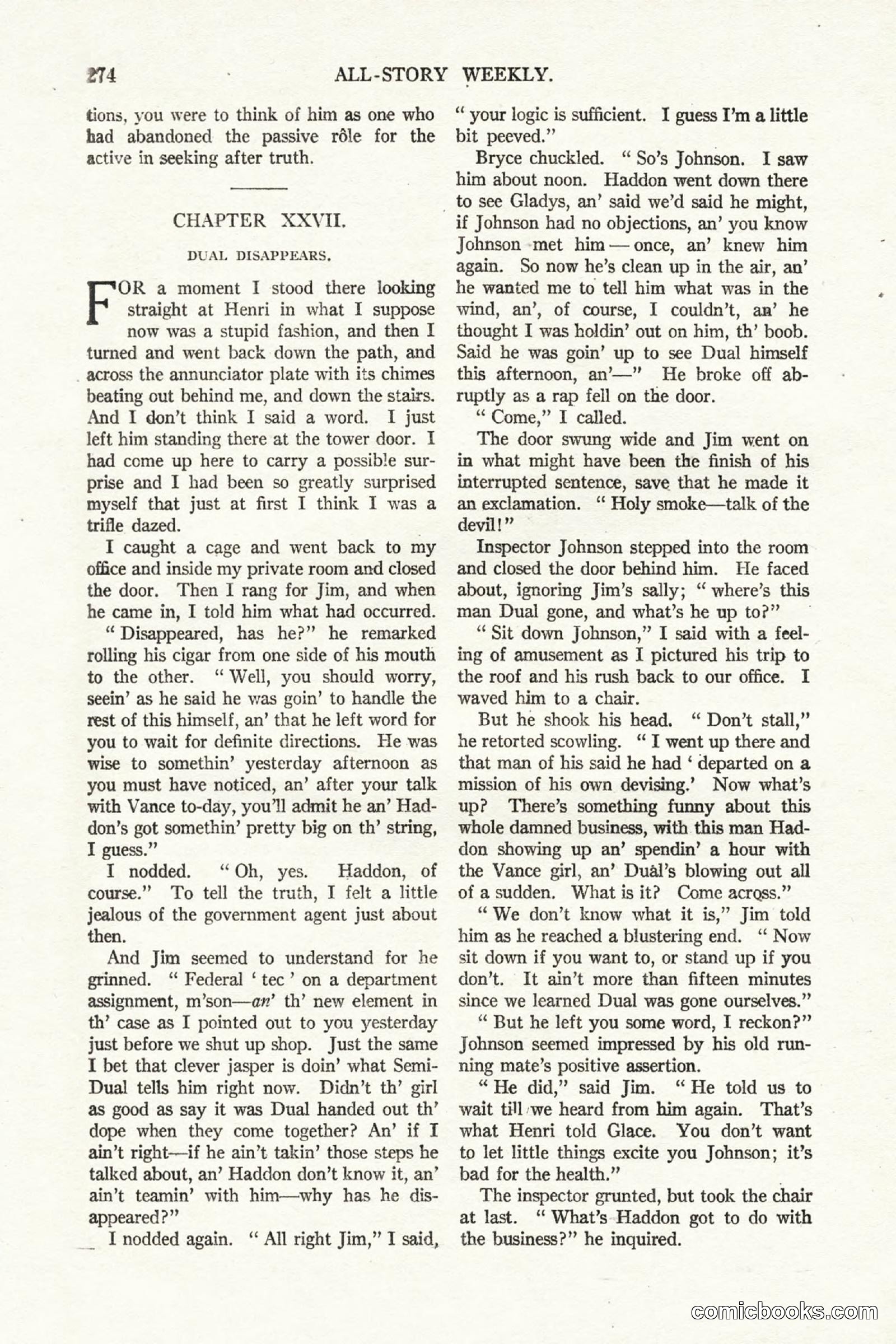 All Story Magazine, October 4, 1919 — page 112 of 208