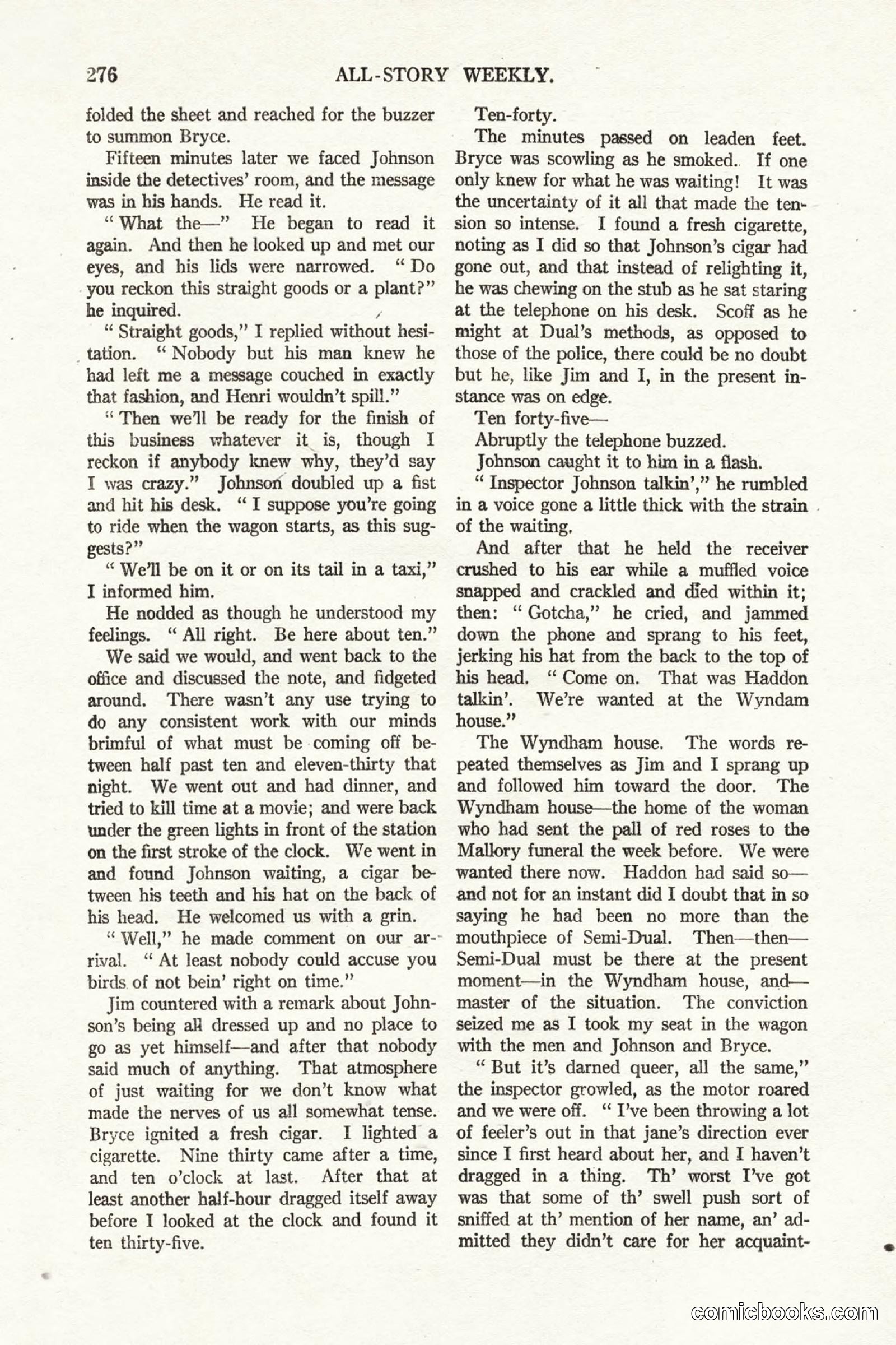 All Story Magazine, October 4, 1919 — page 114 of 208