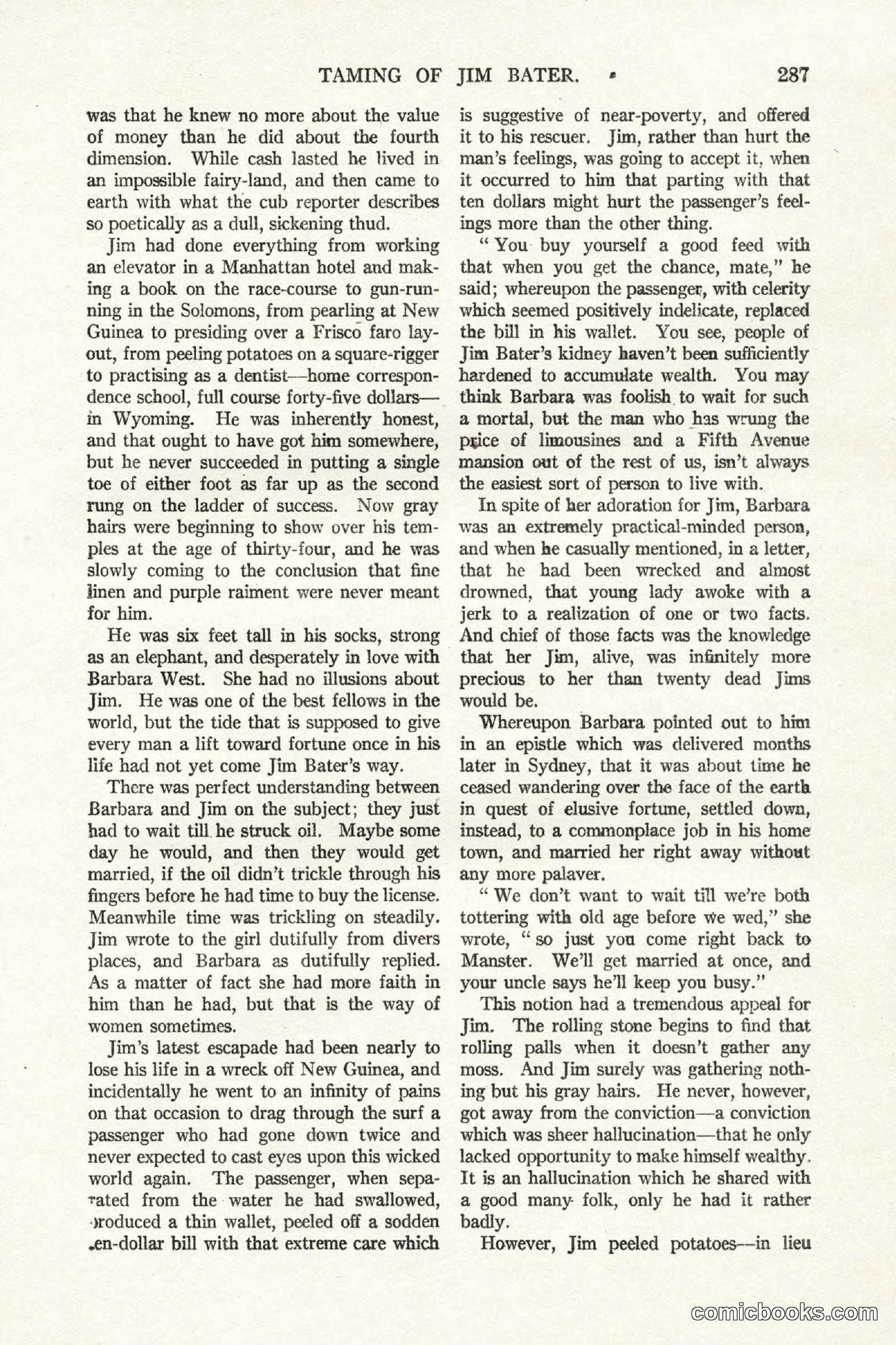 All Story Magazine, October 4, 1919 — page 125 of 208