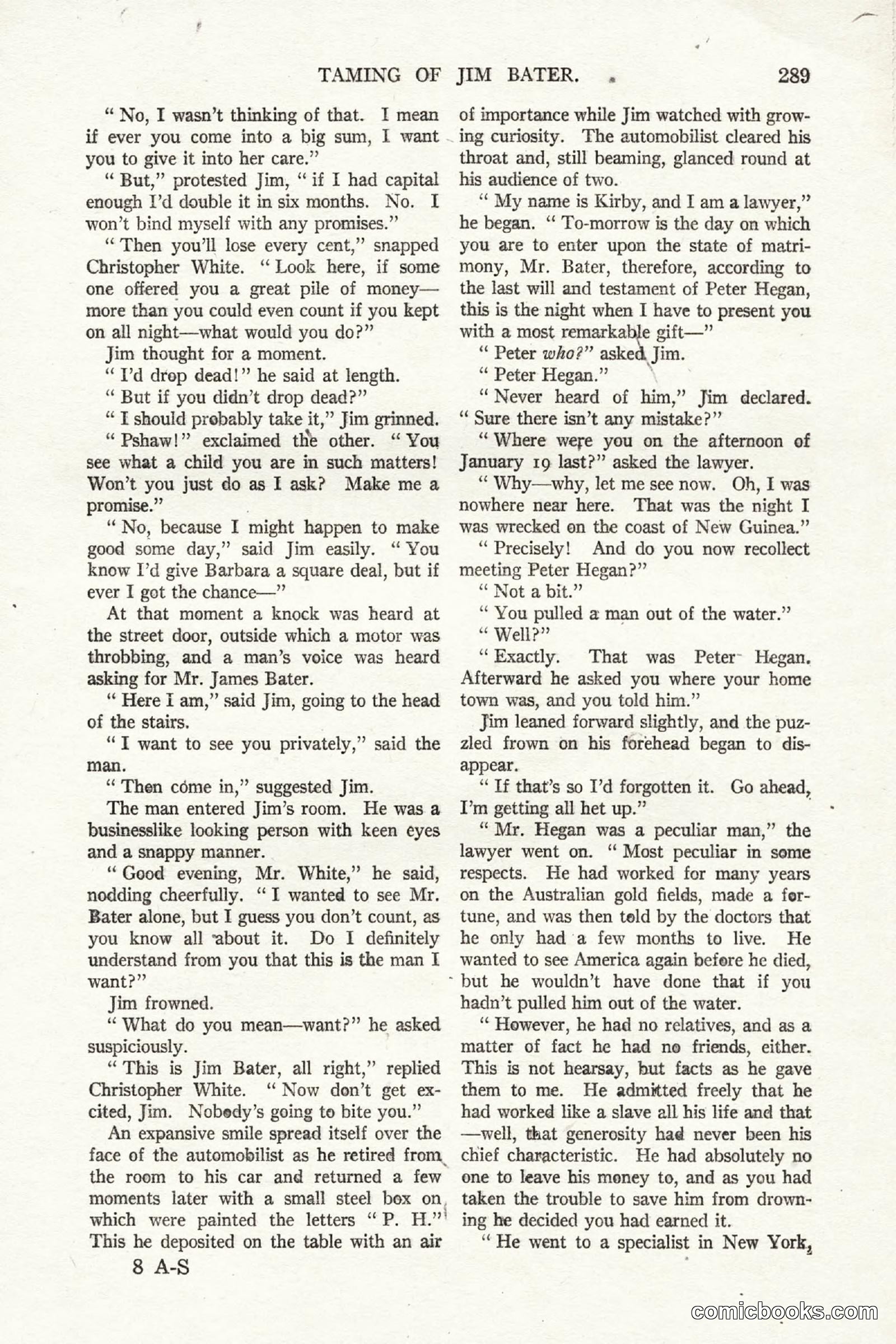 All Story Magazine, October 4, 1919 — page 127 of 208