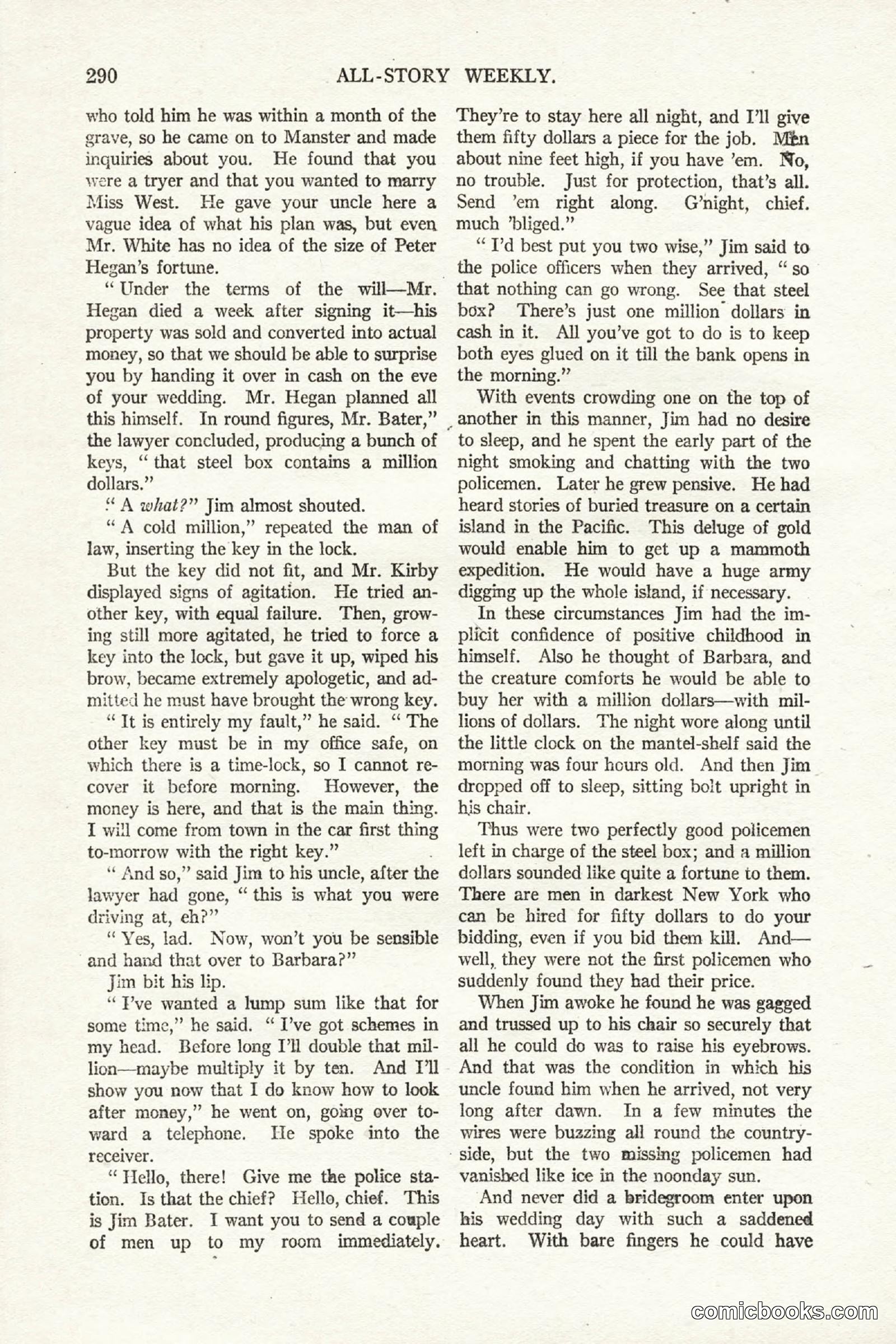 All Story Magazine, October 4, 1919 — page 128 of 208