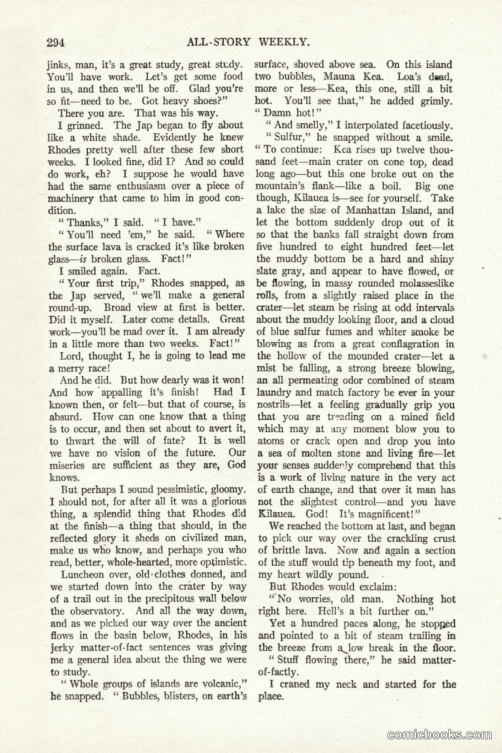 All Story Magazine, October 4, 1919 — page 132 of 208