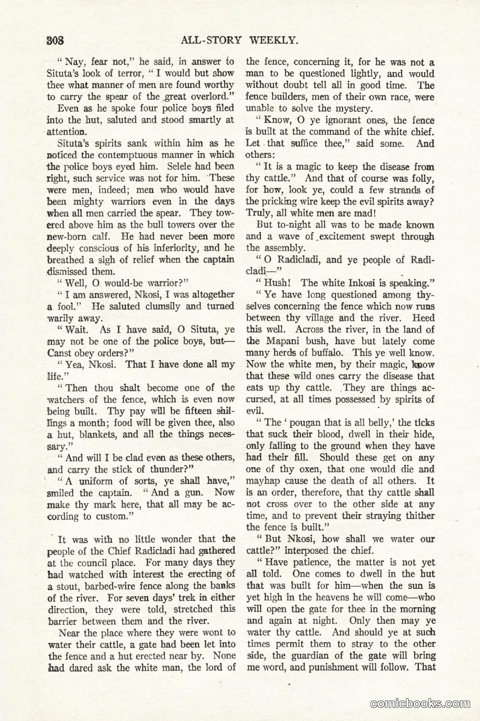 All Story Magazine, October 4, 1919 — page 146 of 208