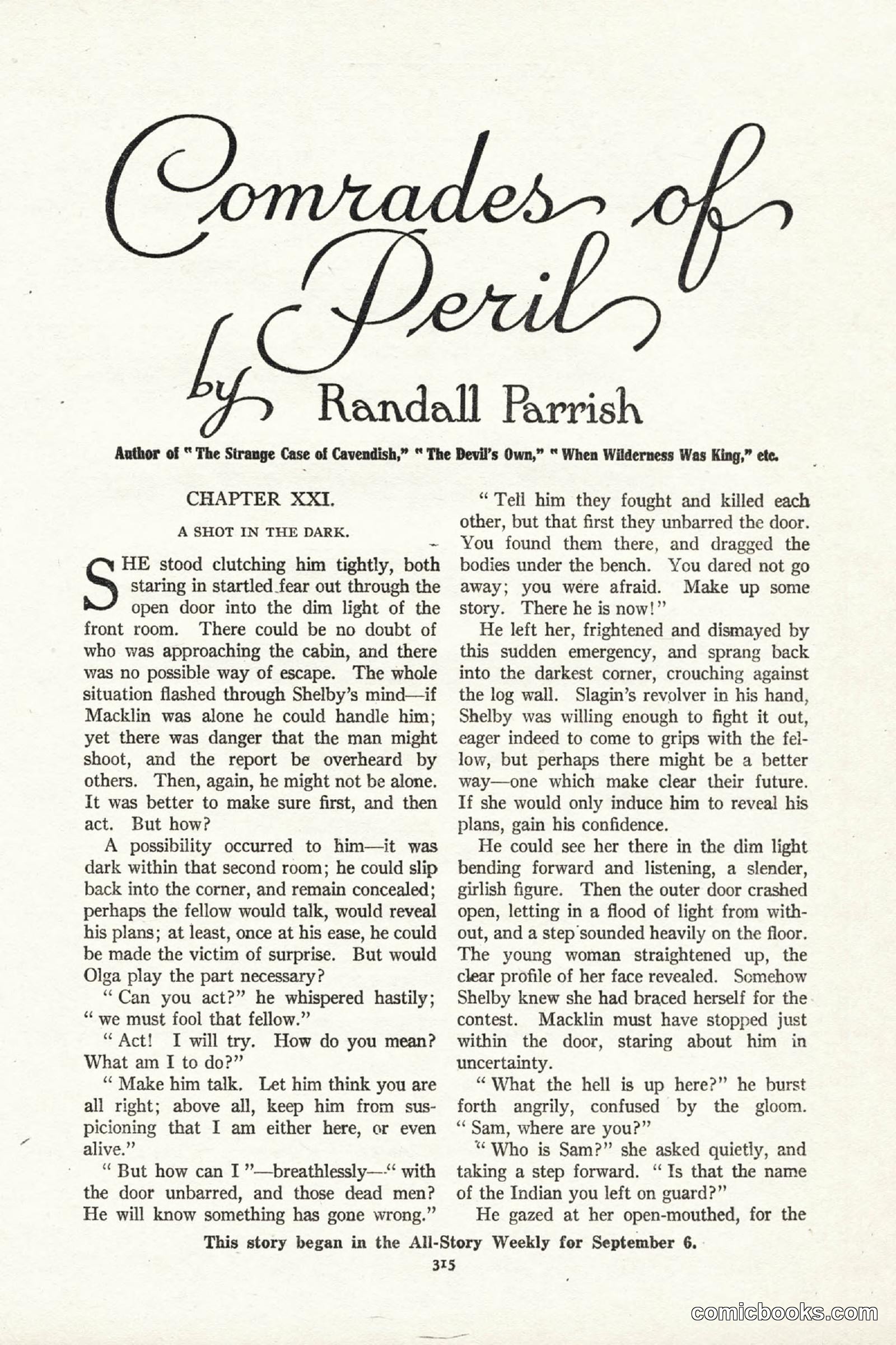 All Story Magazine, October 4, 1919 — page 153 of 208