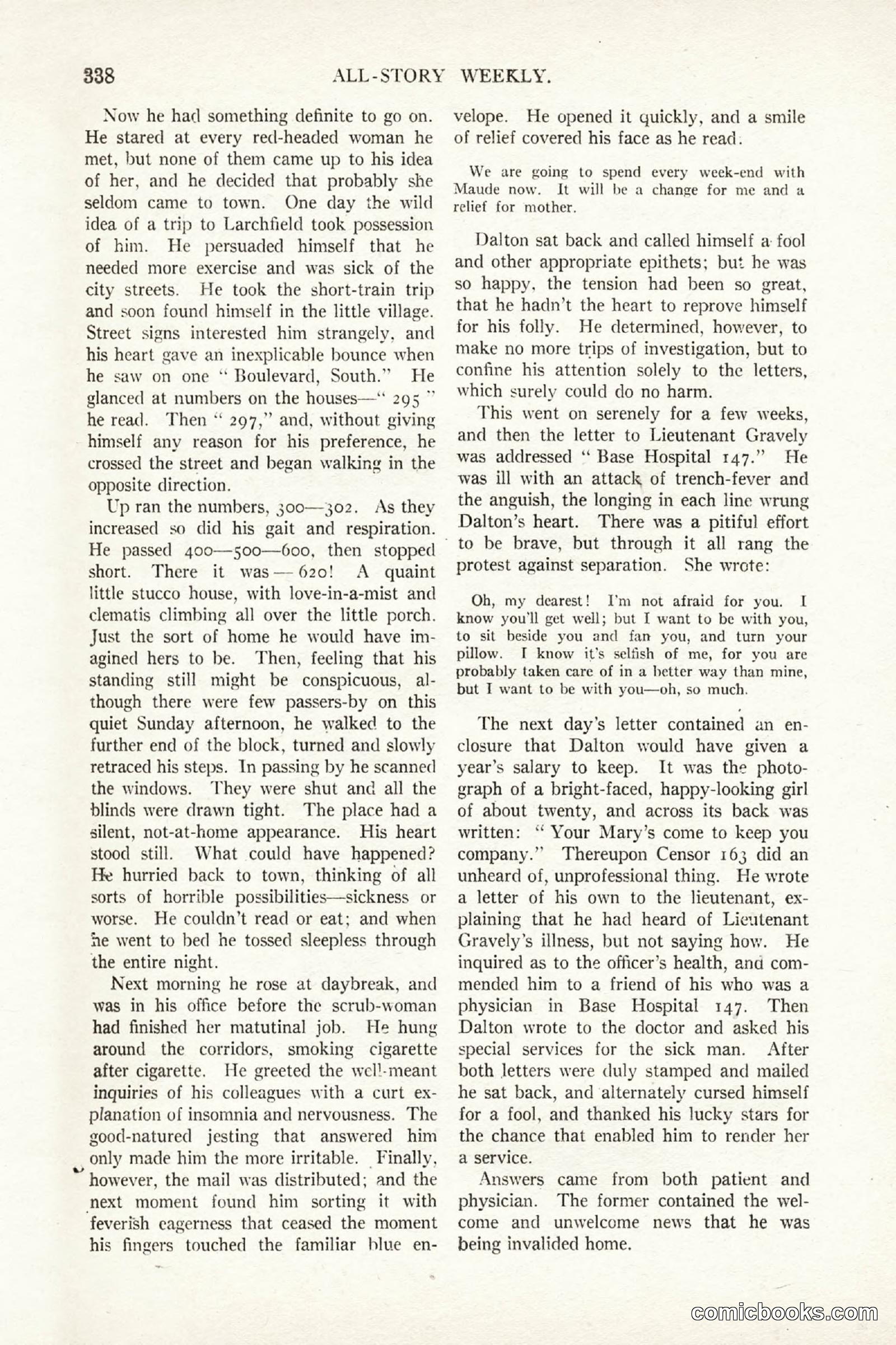 All Story Magazine, October 4, 1919 — page 176 of 208