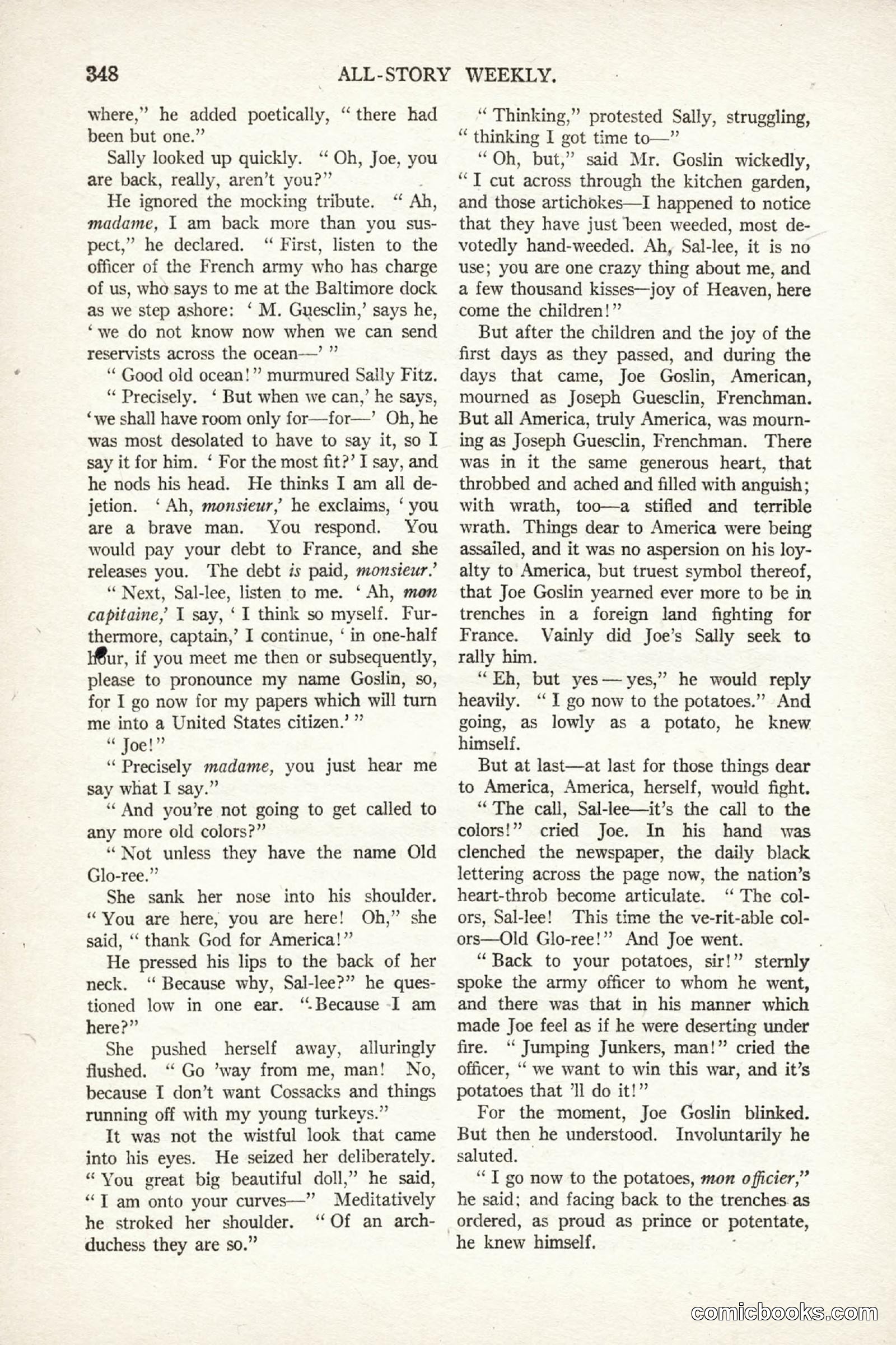 All Story Magazine, October 4, 1919 — page 186 of 208