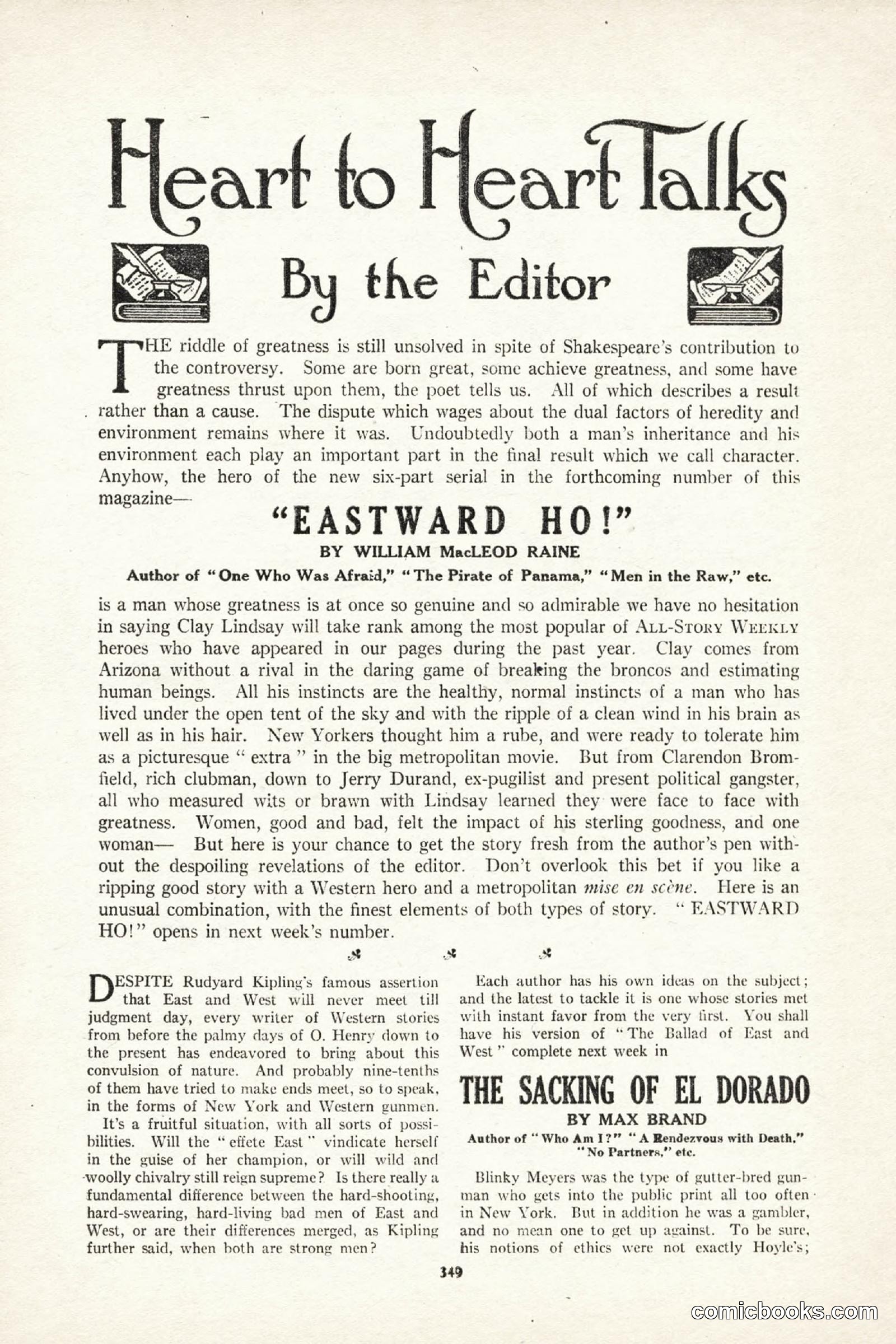 All Story Magazine, October 4, 1919 — page 187 of 208
