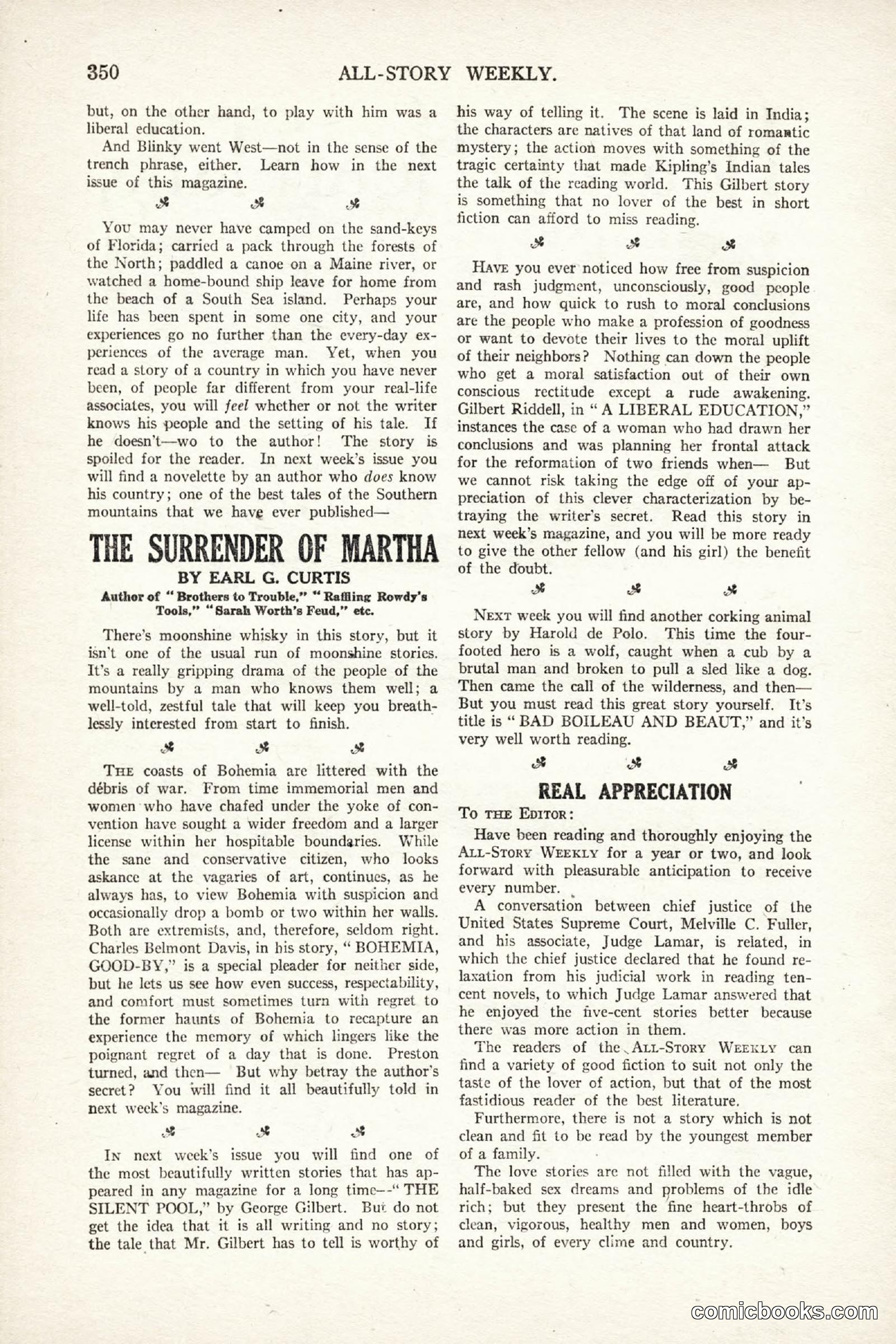 All Story Magazine, October 4, 1919 — page 188 of 208