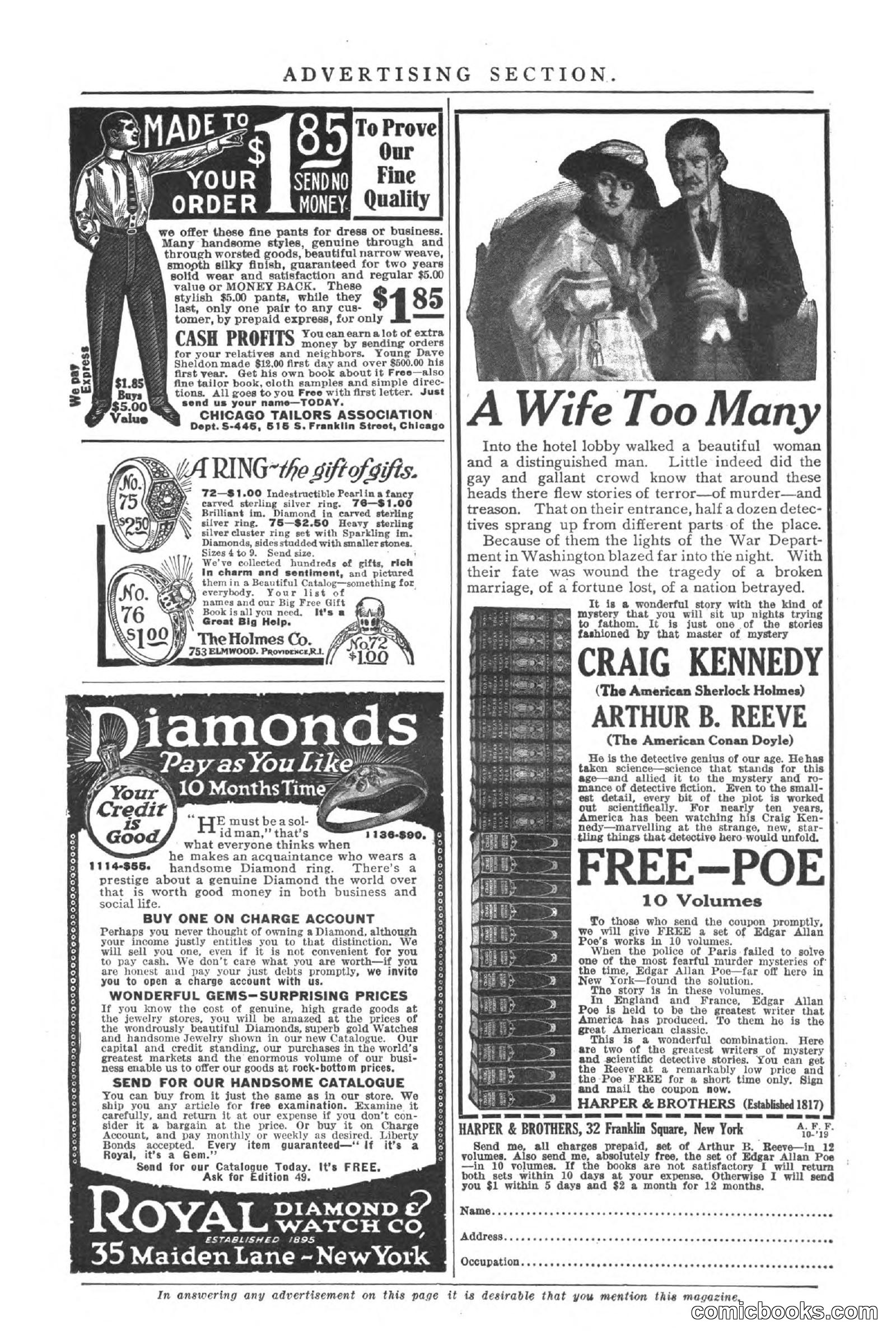 All Story Magazine, October 4, 1919 — page 199 of 208