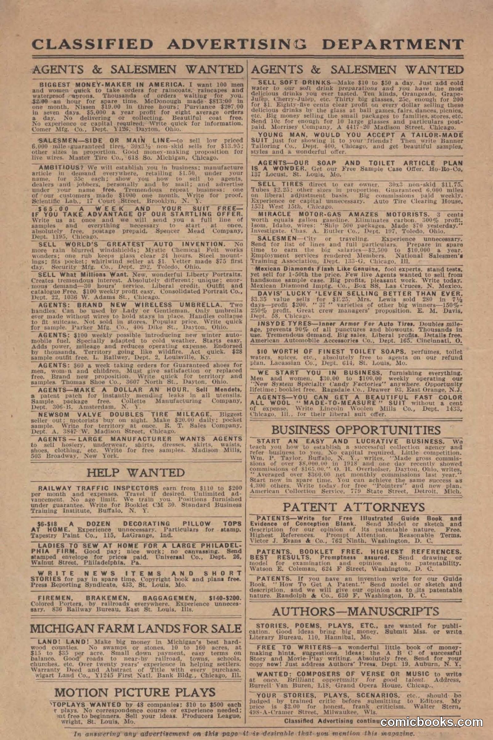 All Story Magazine, June 19, 1920 — page 6 of 155