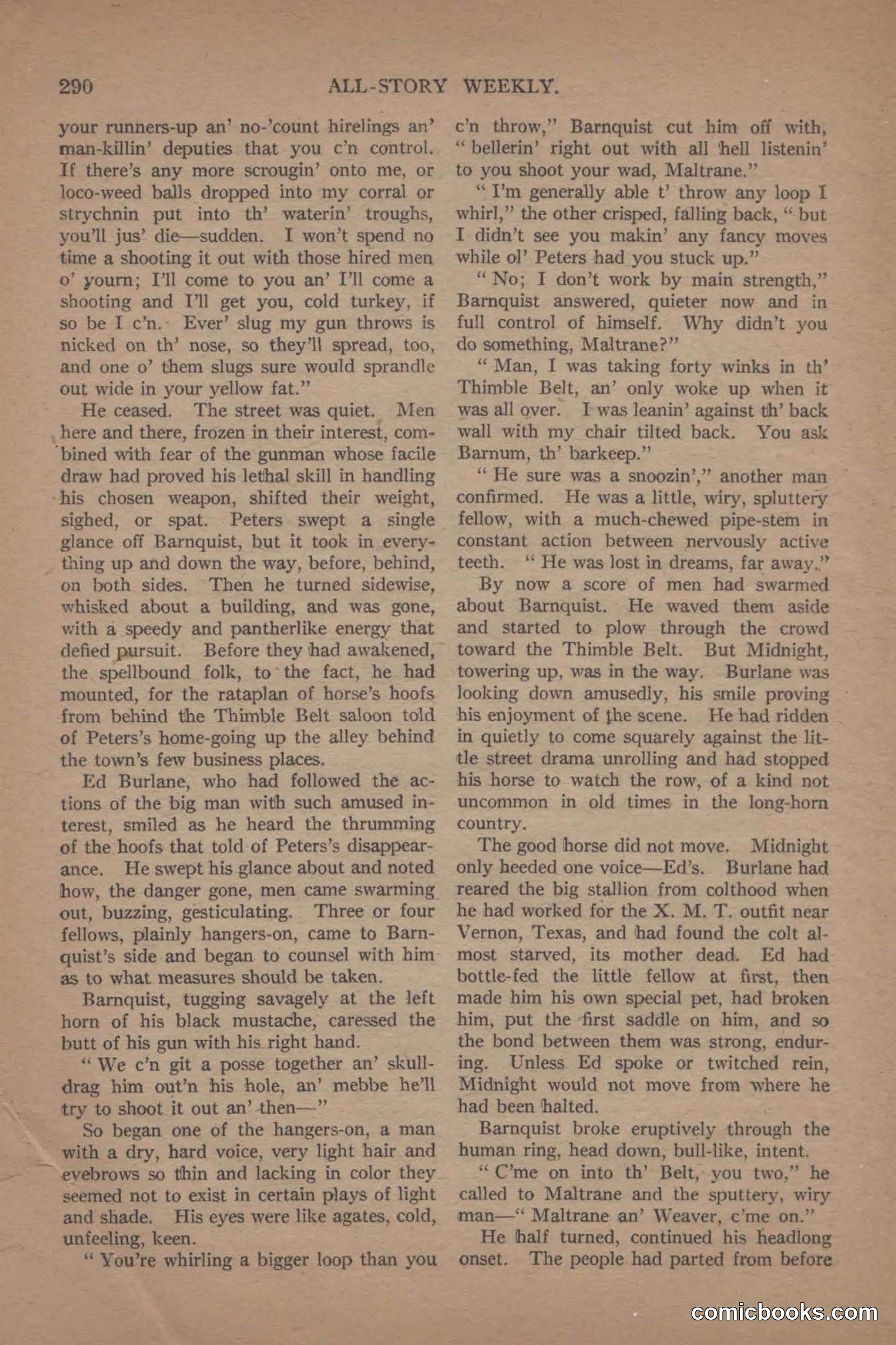 All Story Magazine, June 19, 1920 — page 12 of 155