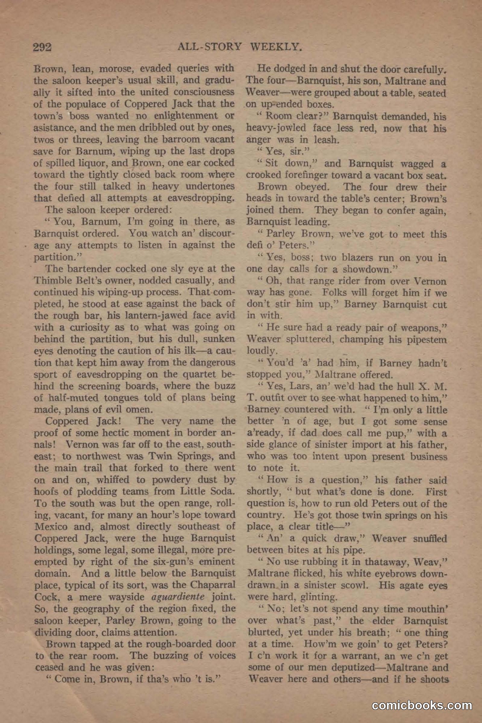 All Story Magazine, June 19, 1920 — page 14 of 155