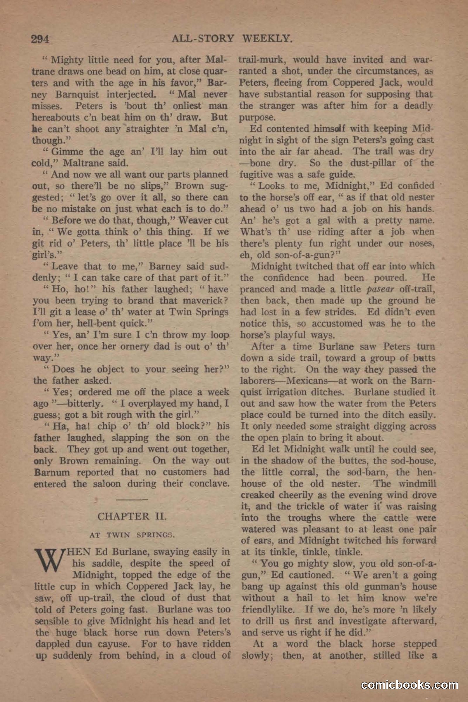 All Story Magazine, June 19, 1920 — page 16 of 155
