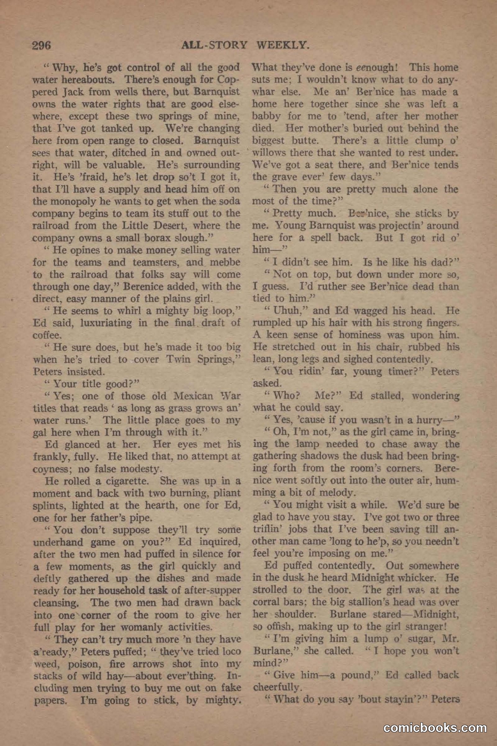 All Story Magazine, June 19, 1920 — page 18 of 155