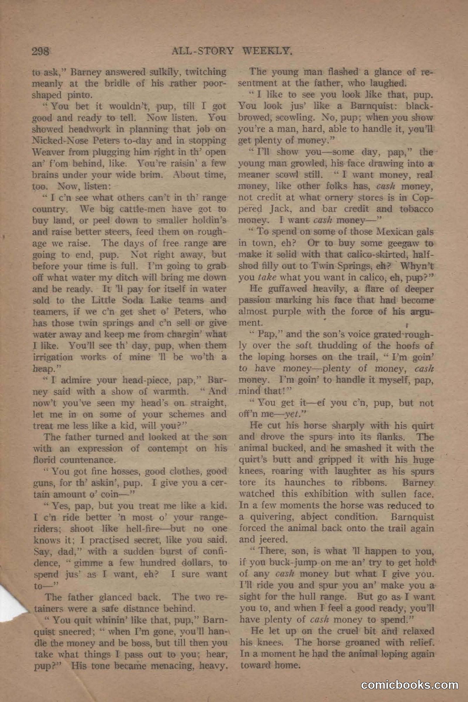 All Story Magazine, June 19, 1920 — page 20 of 155